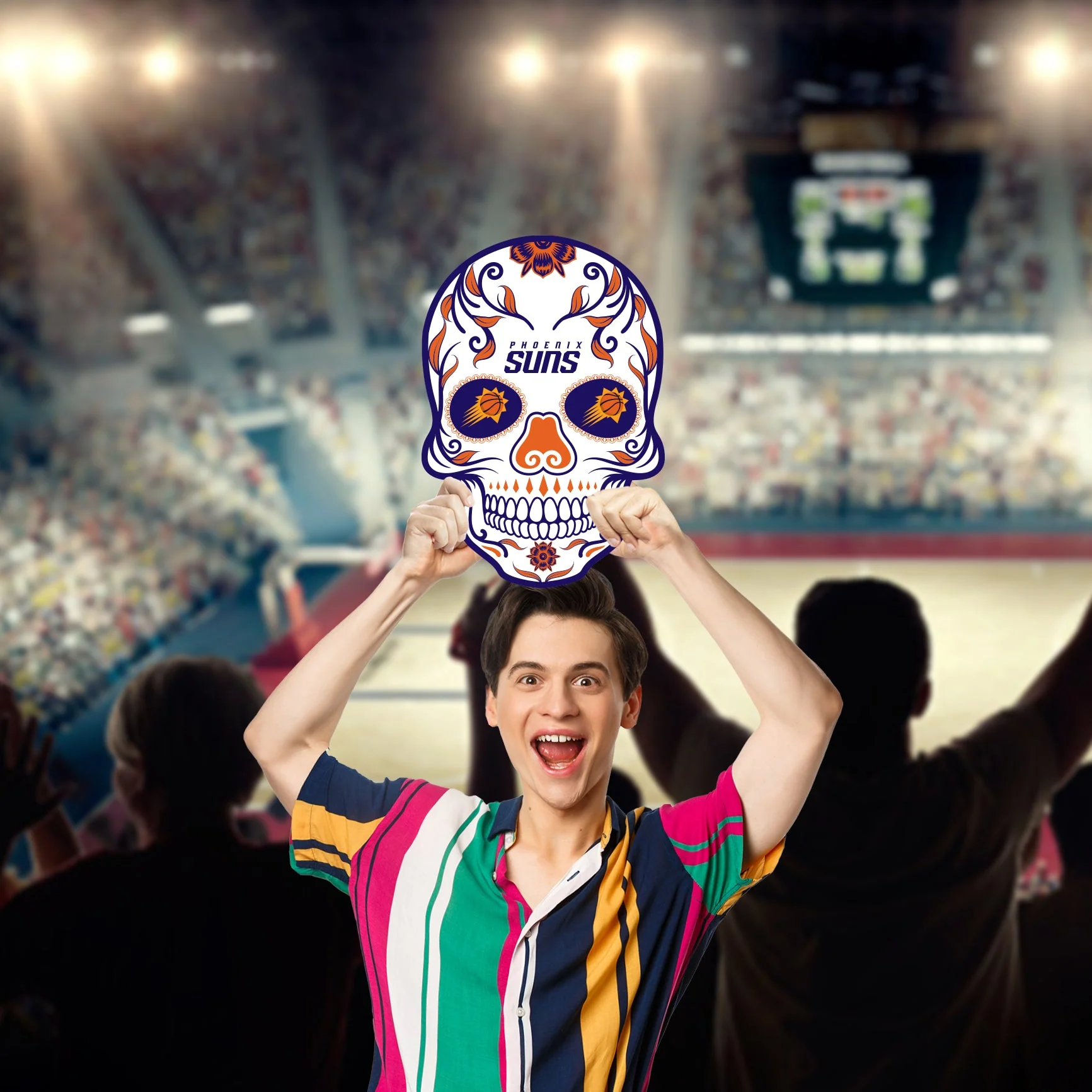 Skull Logo - Big Head - Official NBA - Phoenix Suns - Foam Core Cutout - Image 3