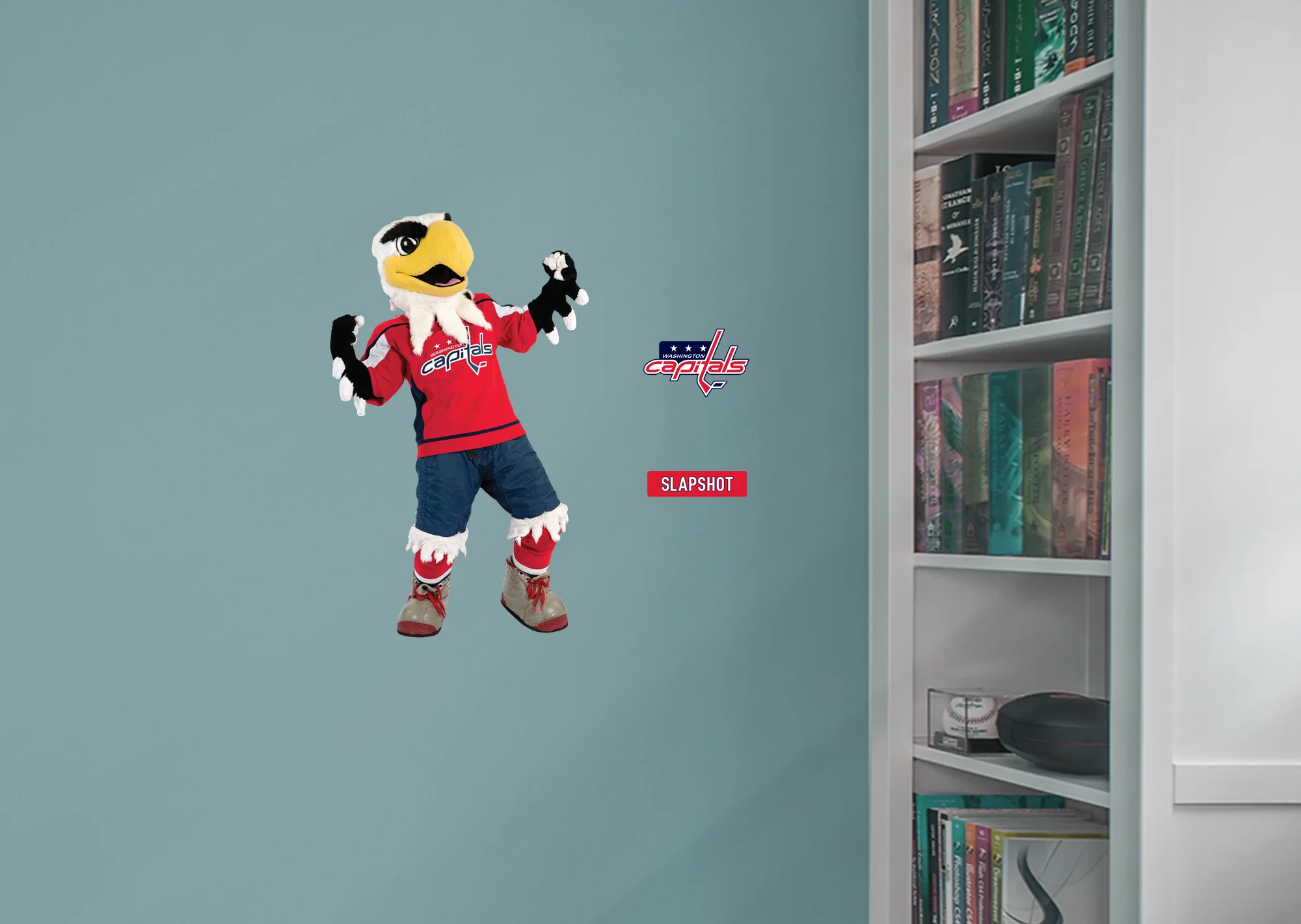 Slapshot Mascot - RealBig Collection - Official NHL - Washington Capitals - Reusable Vinyl Wall Decals - Image 3