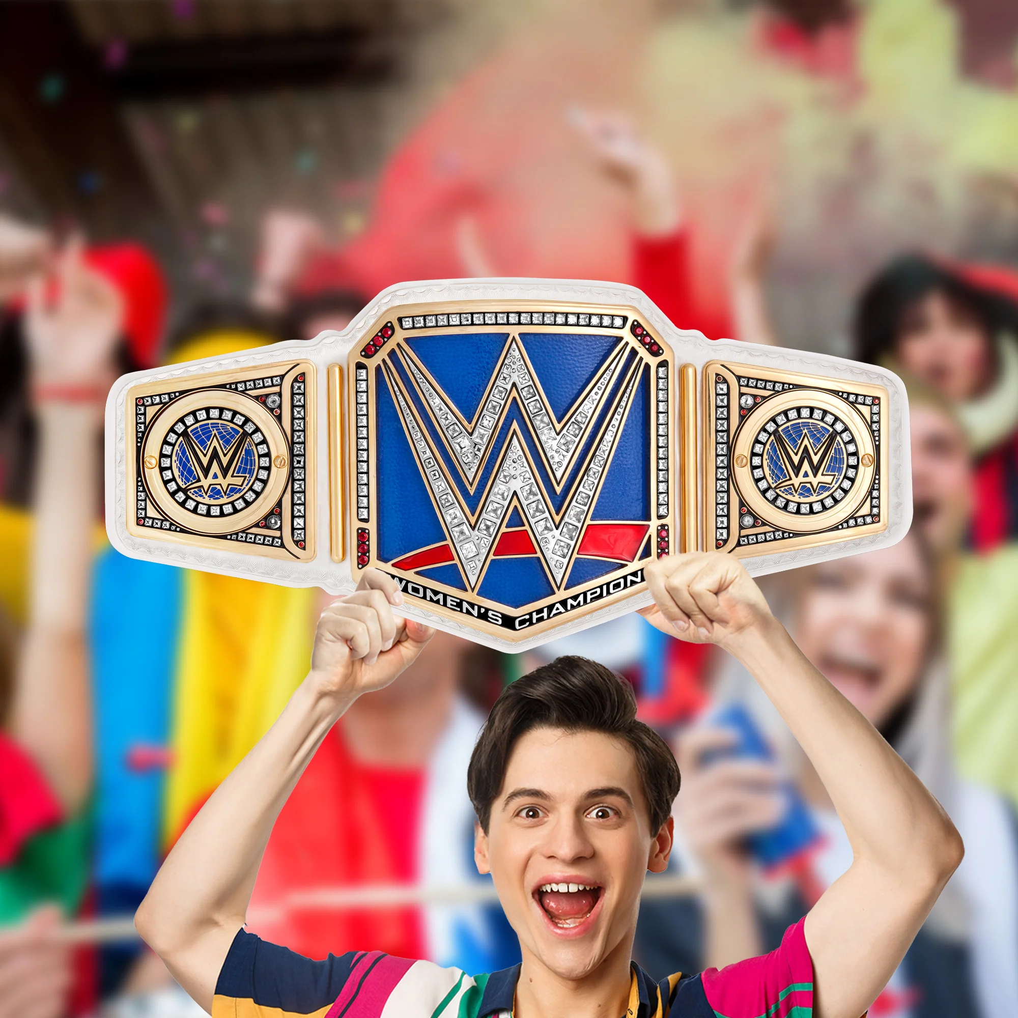 Smackdown Women's Title - Big Head - Official WWE - WWE - Foam Core Cutout - Image 2