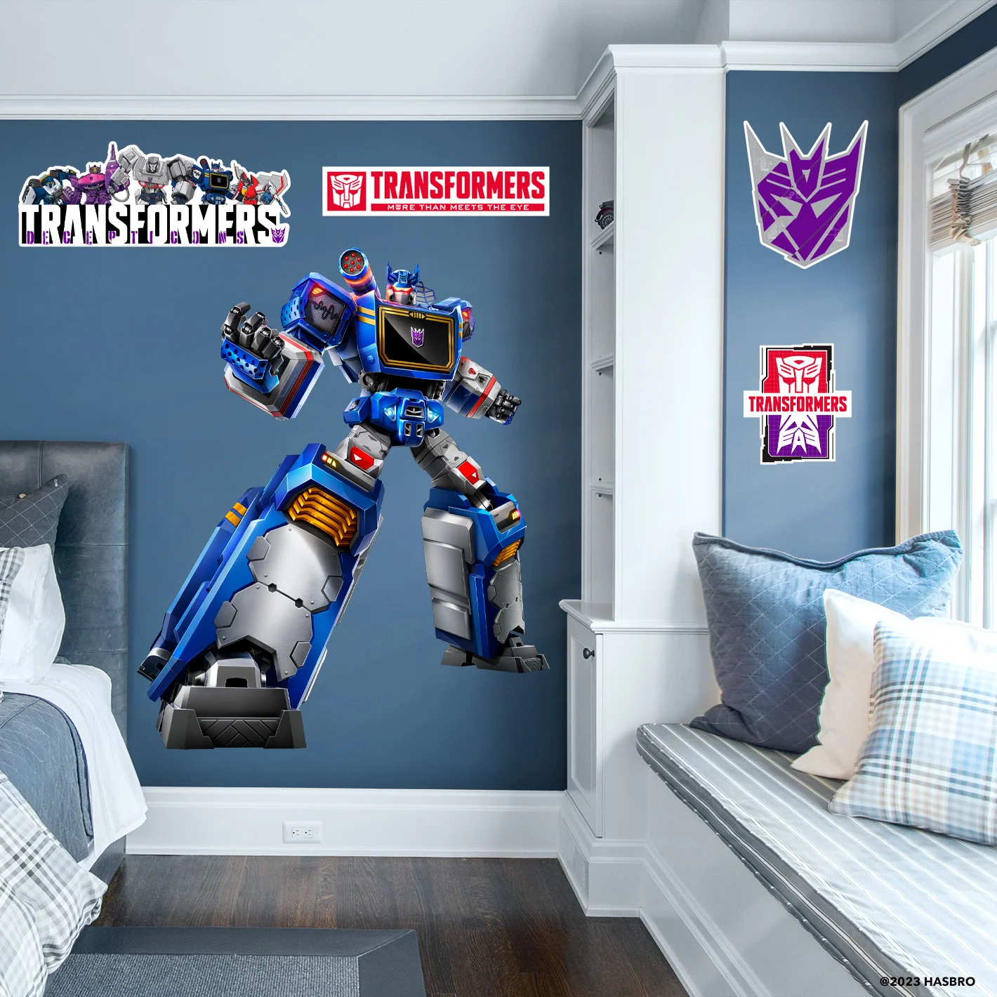 Soundwave - Transformers - RealBig Collection - Official Hasbro - Reusable Vinyl Wall Decals - Image 2