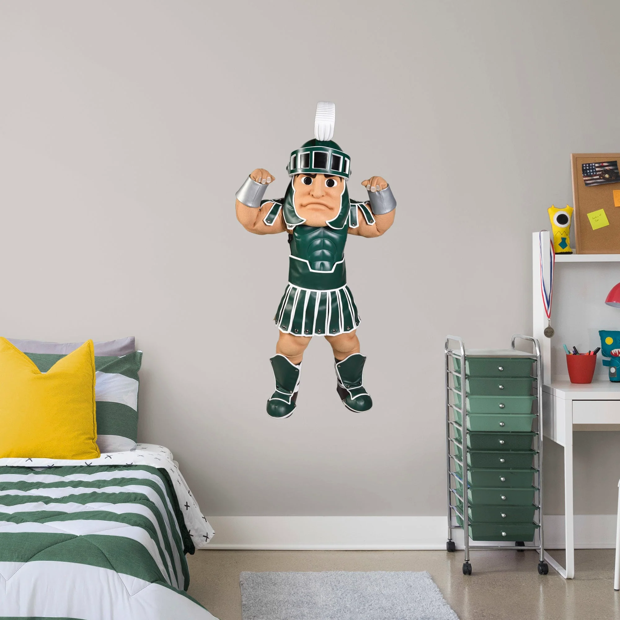 Sparty Mascot - RealBig Collection - Official Michigan State University - Michigan State Spartans - Reusable Vinyl Wall Decals - Image 3
