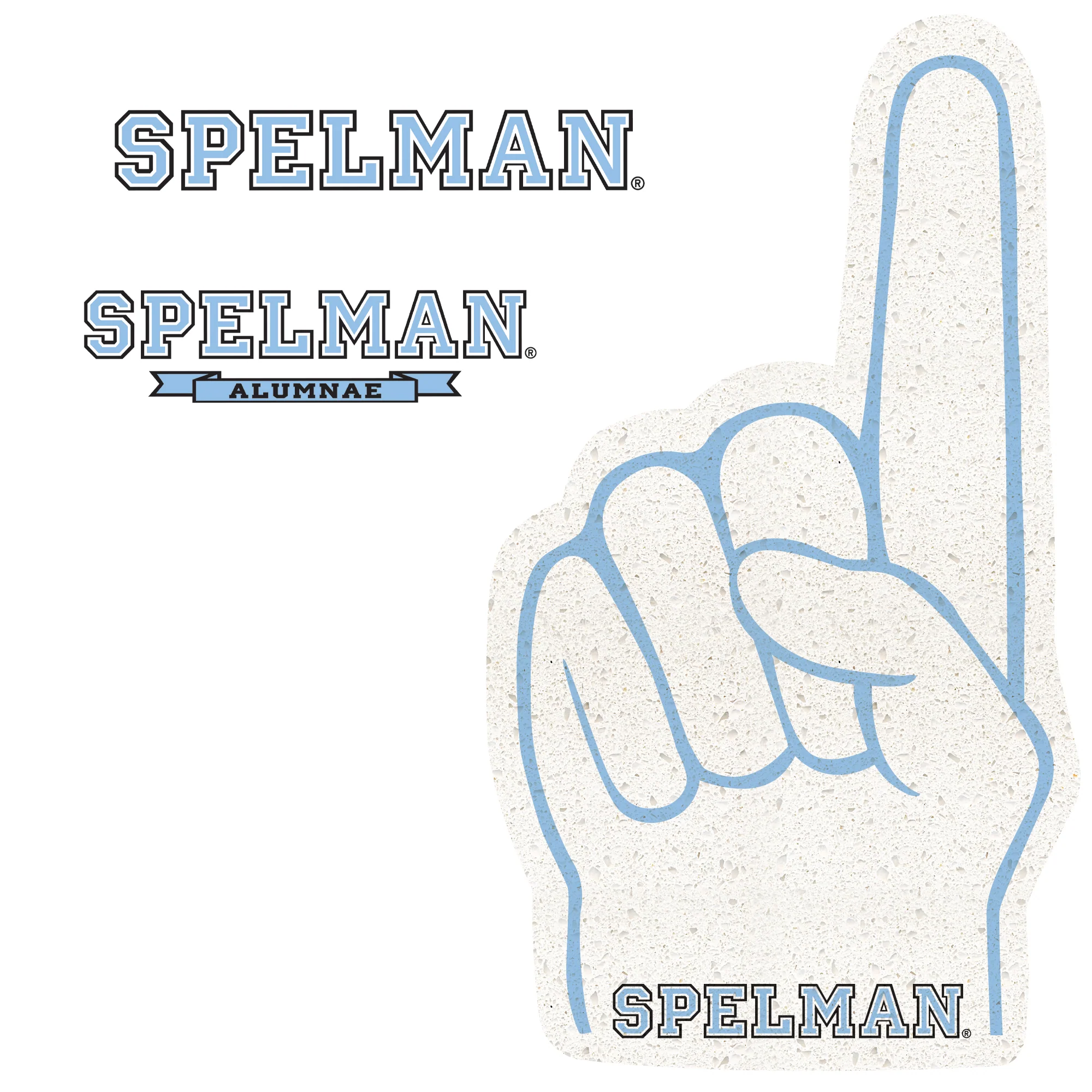Spelman Jaguars - RealBig Foam Finger Collection - Official NCAA - Reusable Vinyl Wall Decals - Image 4