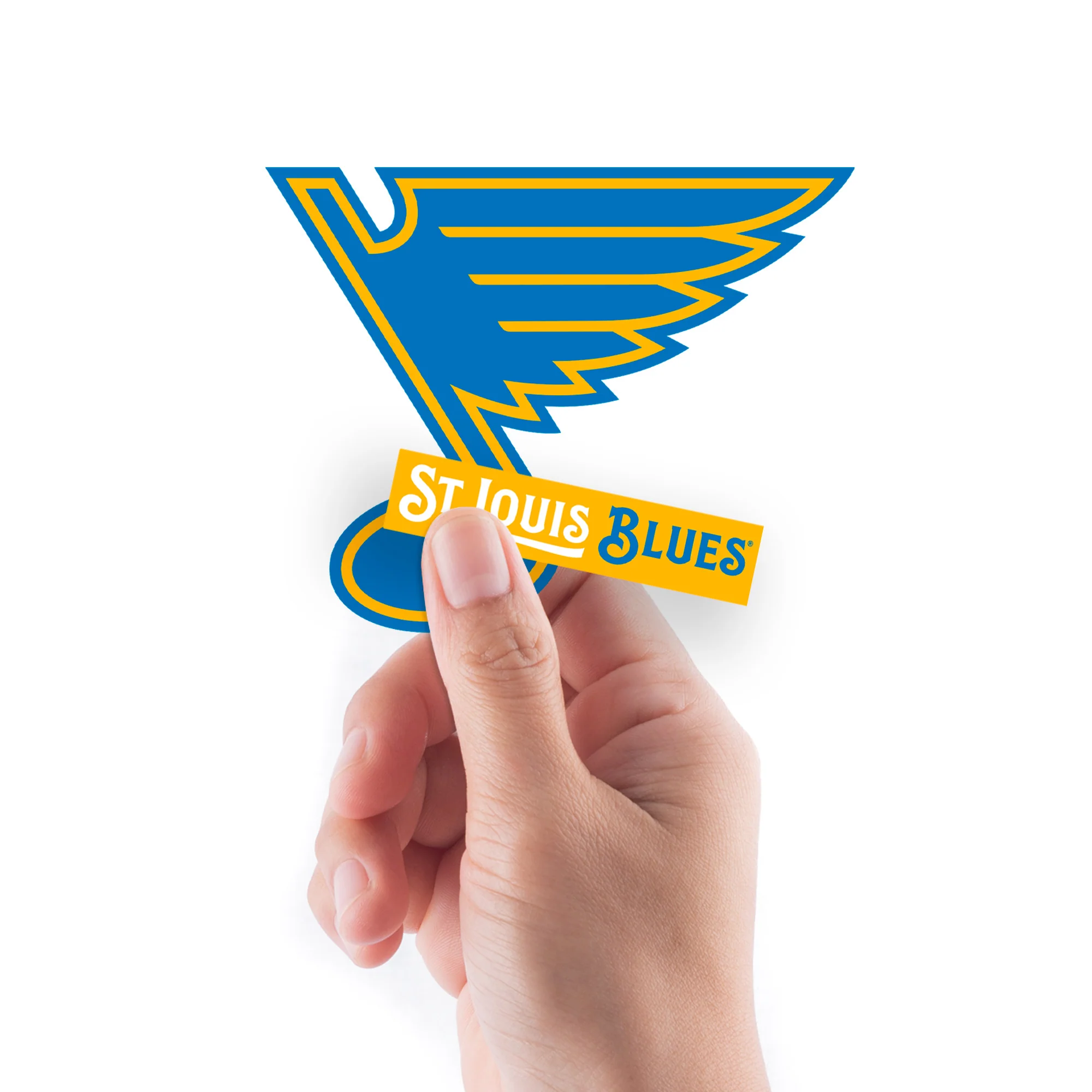 St. Louis Blues - 5 Logo Minis (Mixed Sizes) - Official NHL - Reusable Vinyl Decals