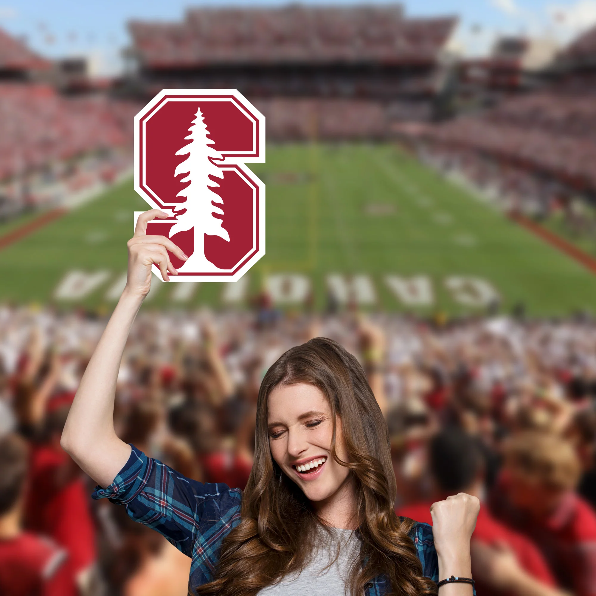 Stanford Cardinal Logo - Big Head - Official NCAA - Foam Core Cutout - Image 4