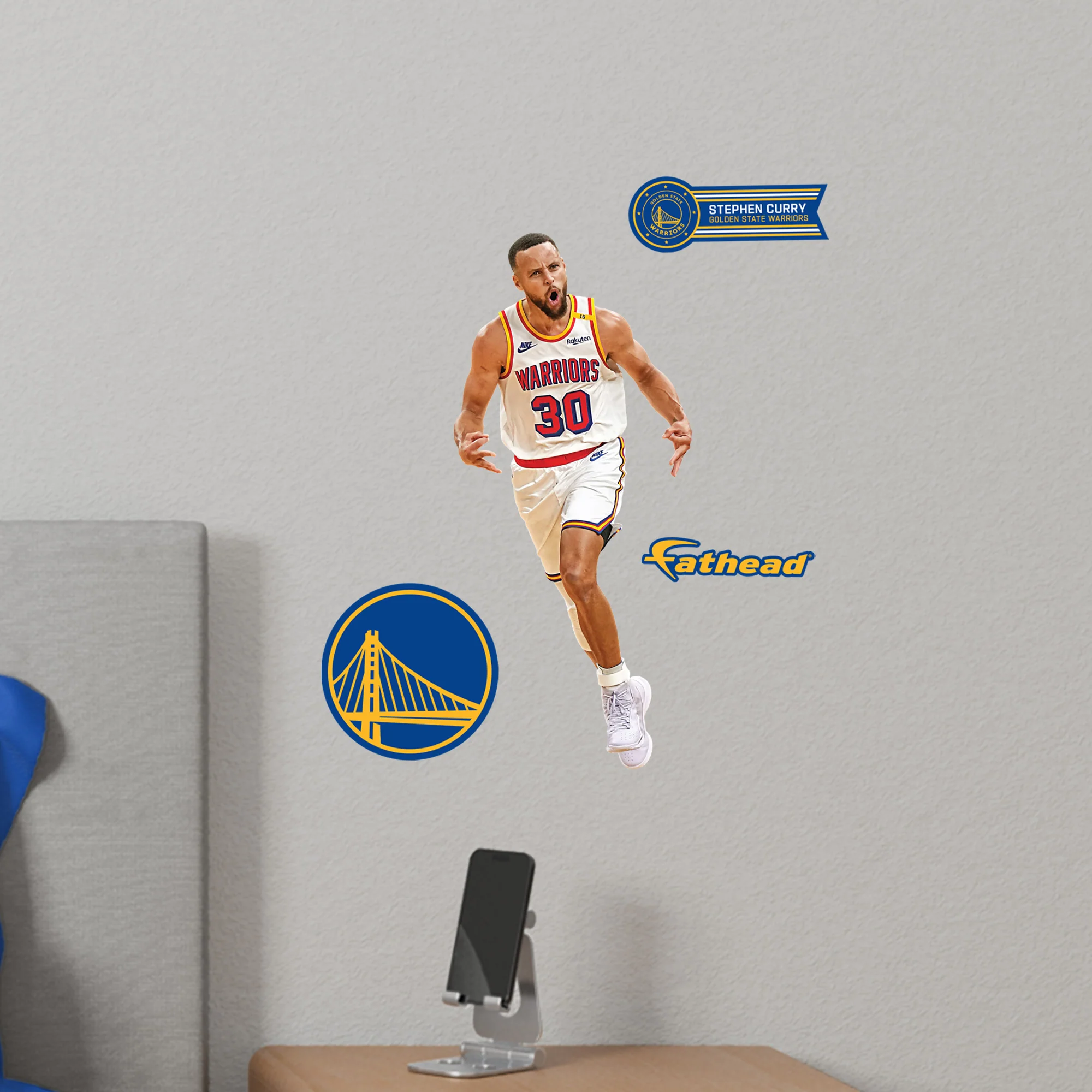 Stephen Curry - RealBig Celebration Collection - Official NBA - Golden State Warriors - Reusable Vinyl Wall Decals - Image 6