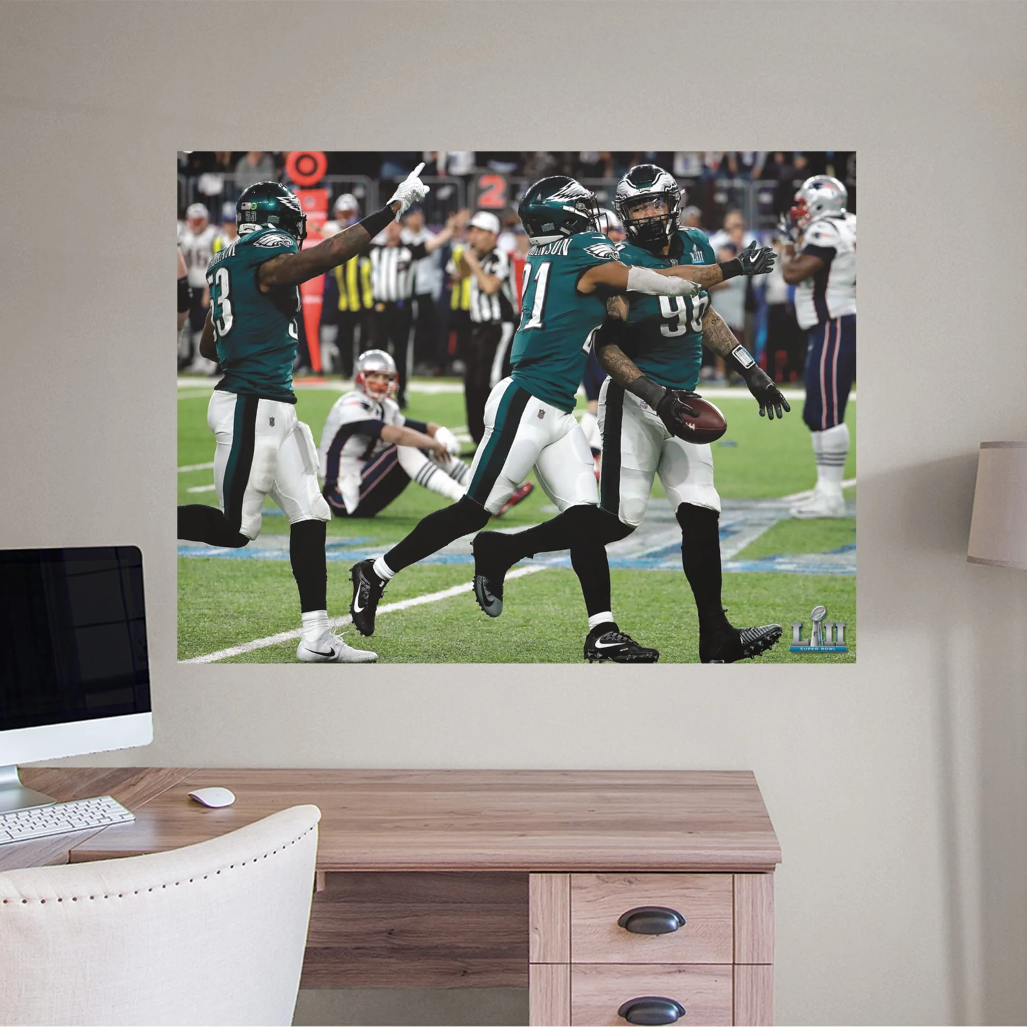 Super Bowl 52 Turnover Celebration - Peel & Stick Poster - Official NFL - Philadelphia Eagles - Reusable Vinyl Wall Decal - Image 2