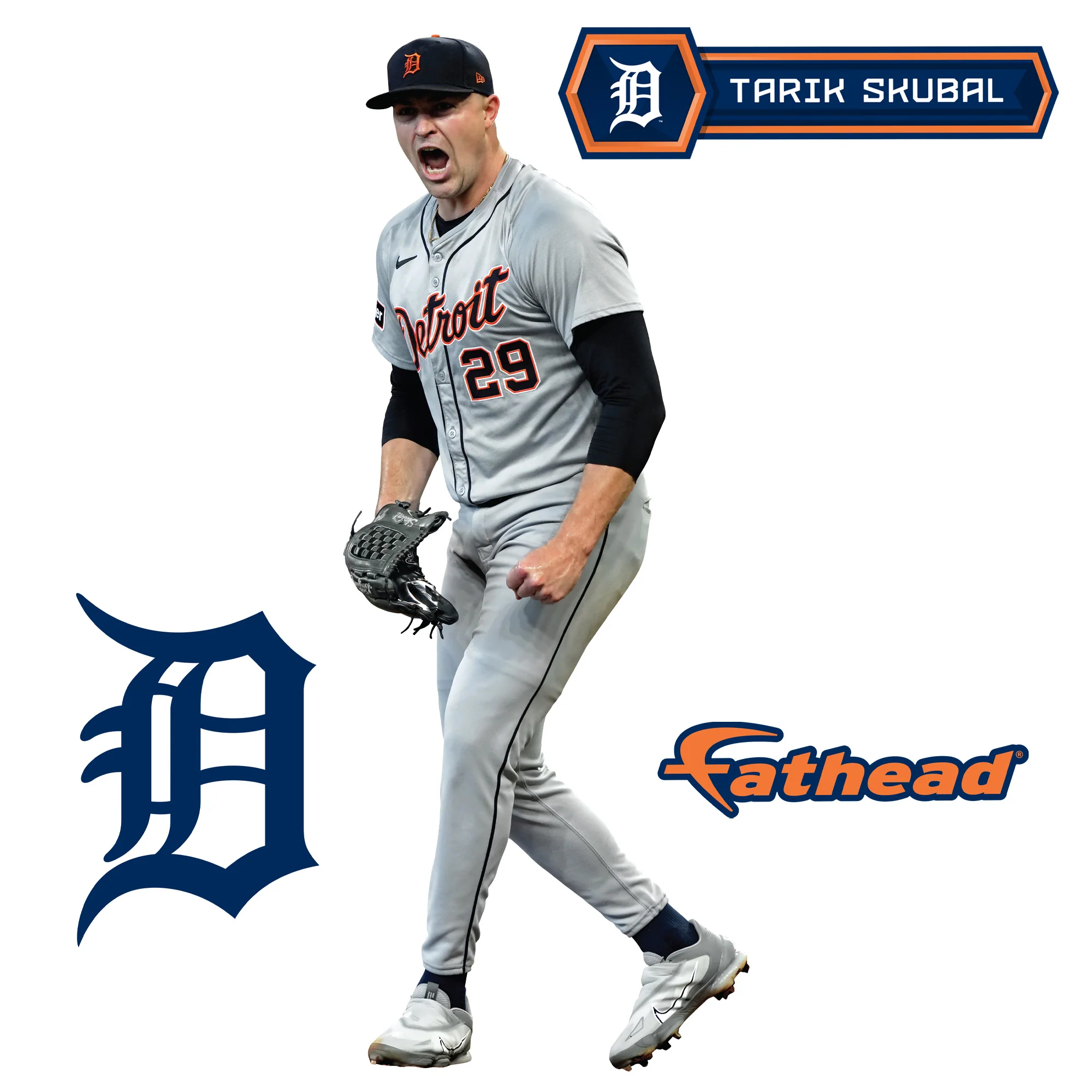 Tarik Skubal - RealBig Celebration Collection - Official MLB - Detroit Tigers - Reusable Vinyl Wall Decals - Image 8