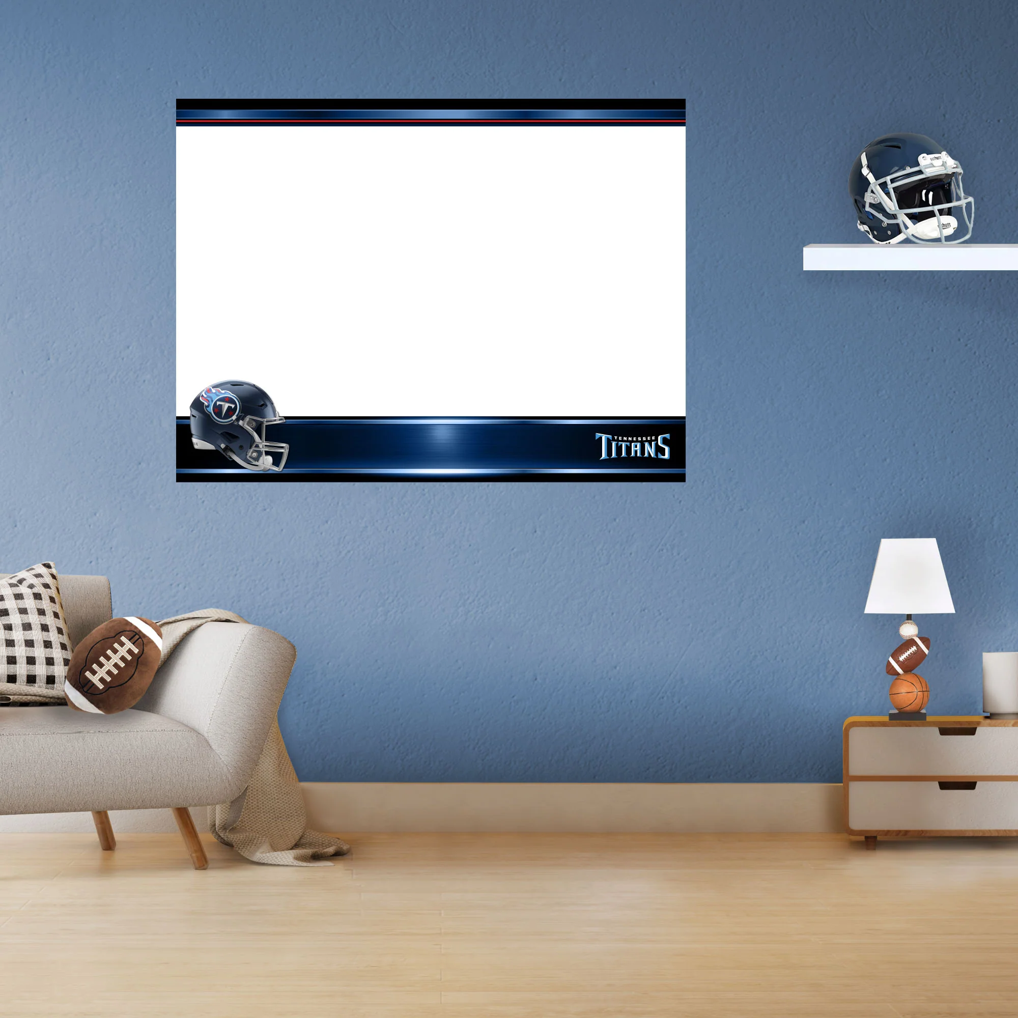 Tennessee Titans - Helmet - Dry Erase Whiteboard - Official NFL - Reusable Vinyl Wall Decal - Image 8