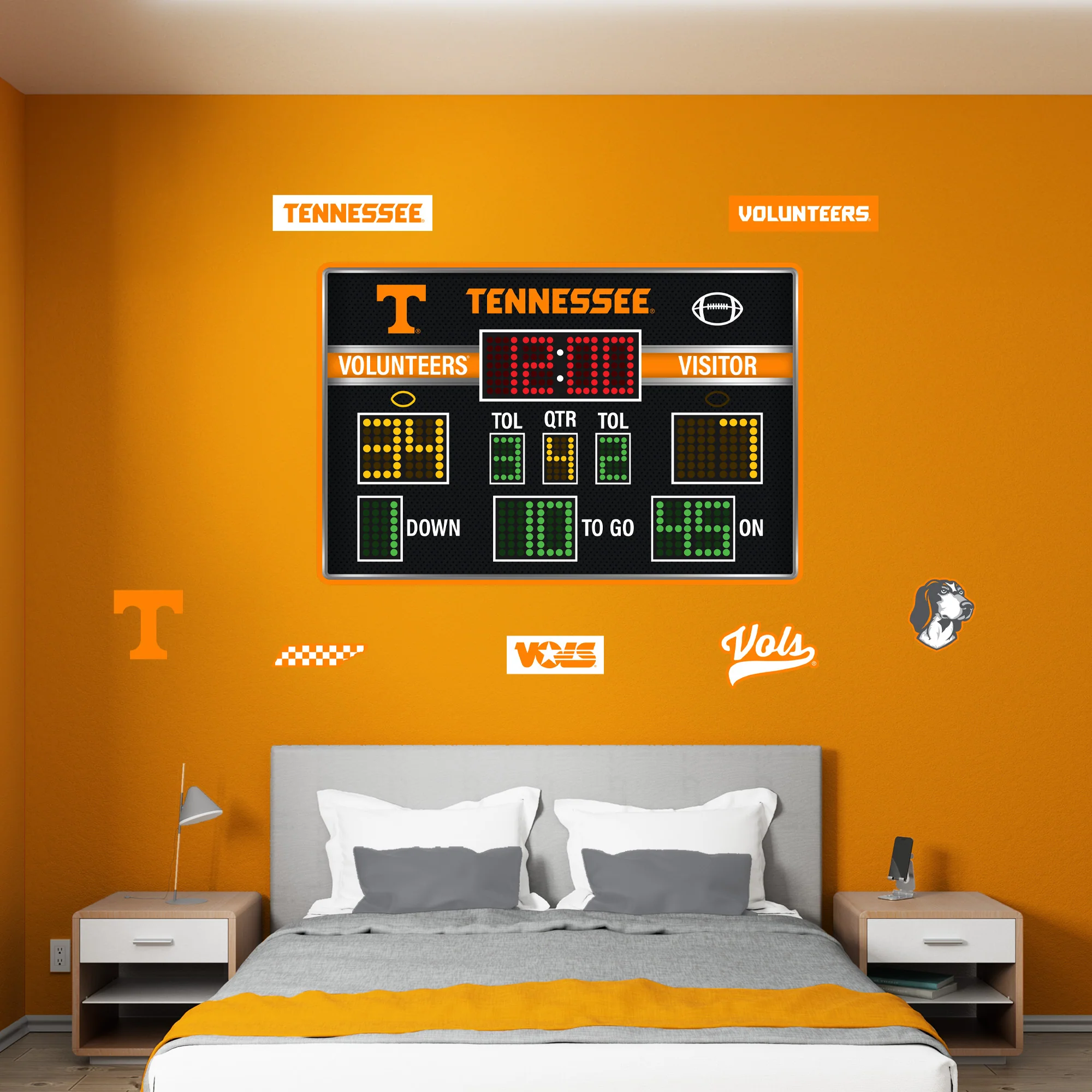 Tennessee Volunteers - Football Scoreboard Collection - Official NCAA - Reusable Vinyl Wall Decals - Image 3