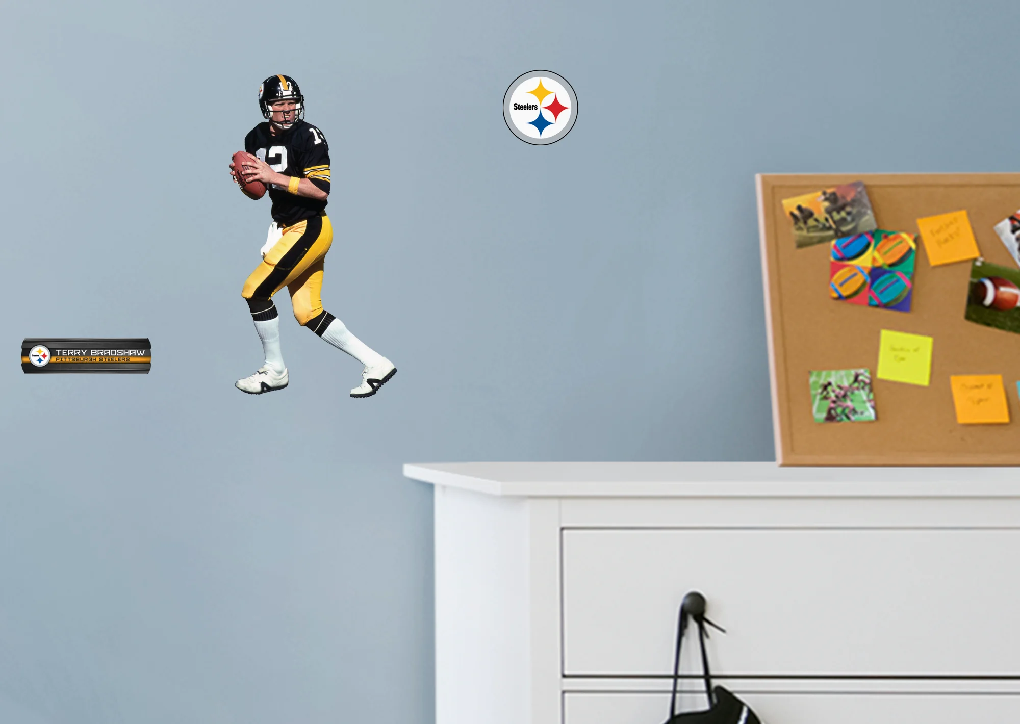 Terry Bradshaw - RealBig Legend Collection - Official NFL - Pittsburgh Steelers - Reusable Vinyl Wall Decals - Image 3