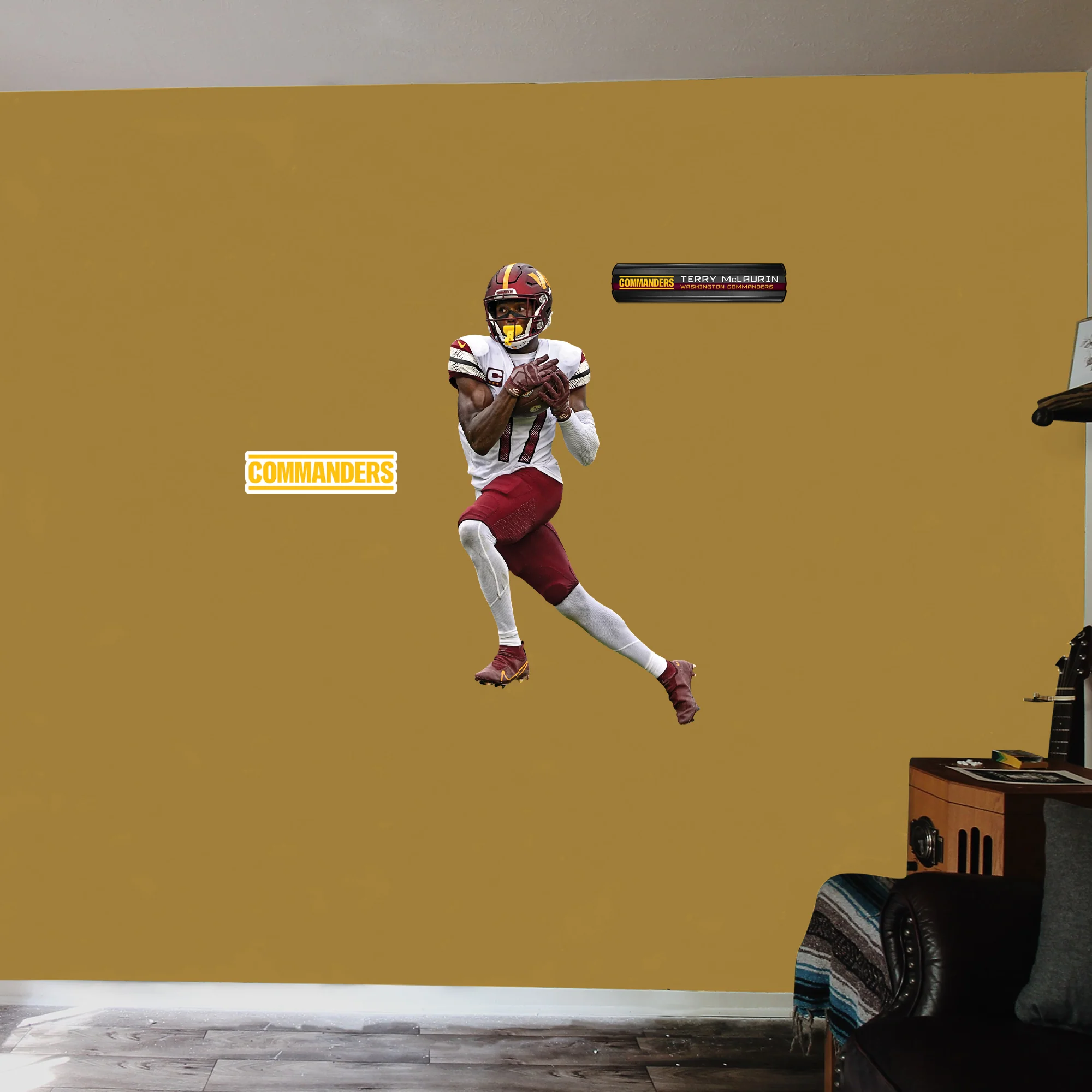 Terry McLaurin - RealBig Collection - Official NFL - Washington Commanders - Reusable Vinyl Wall Decals #2 - Image 6
