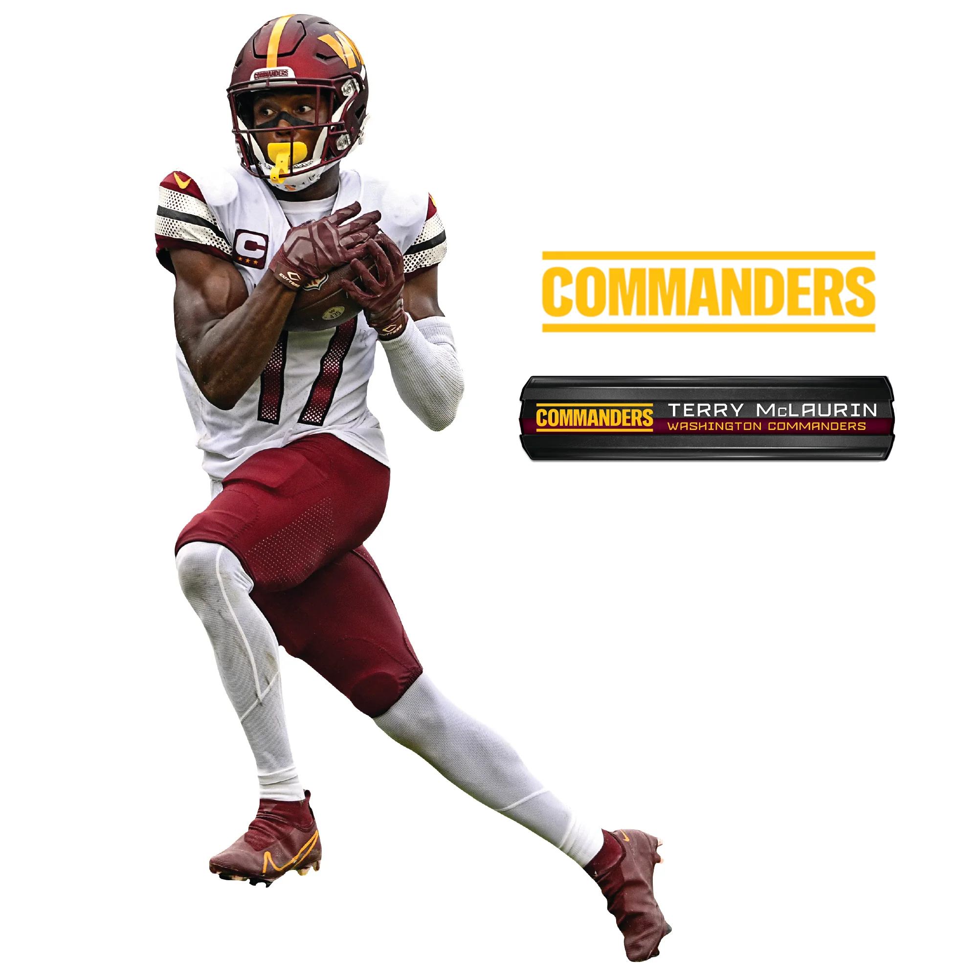 Terry McLaurin - RealBig Collection - Official NFL - Washington Commanders - Reusable Vinyl Wall Decals #2 - Image 8