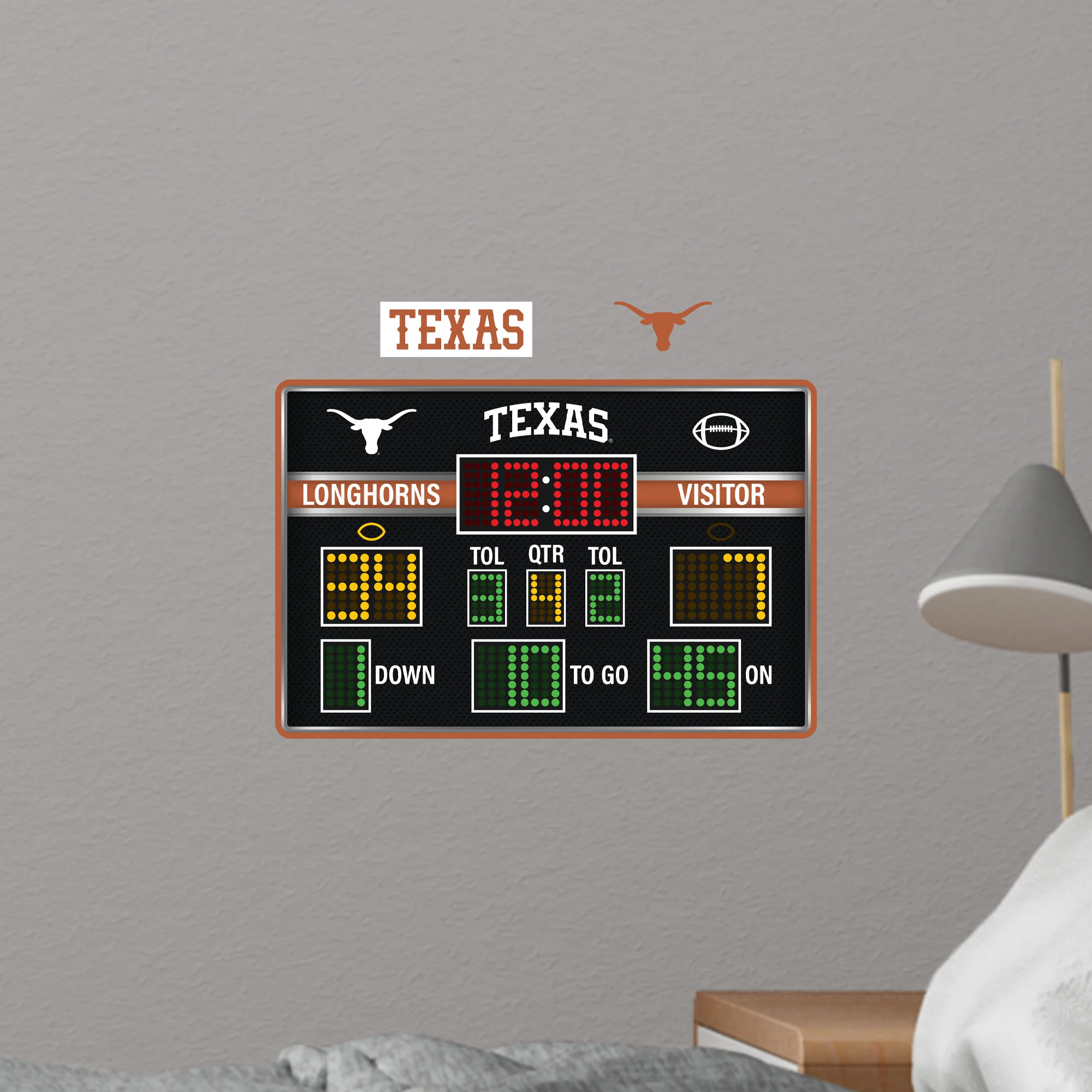 Texas Longhorns - Football Scoreboard Collection - Official NCAA - Reusable Vinyl Wall Decals - Image 6