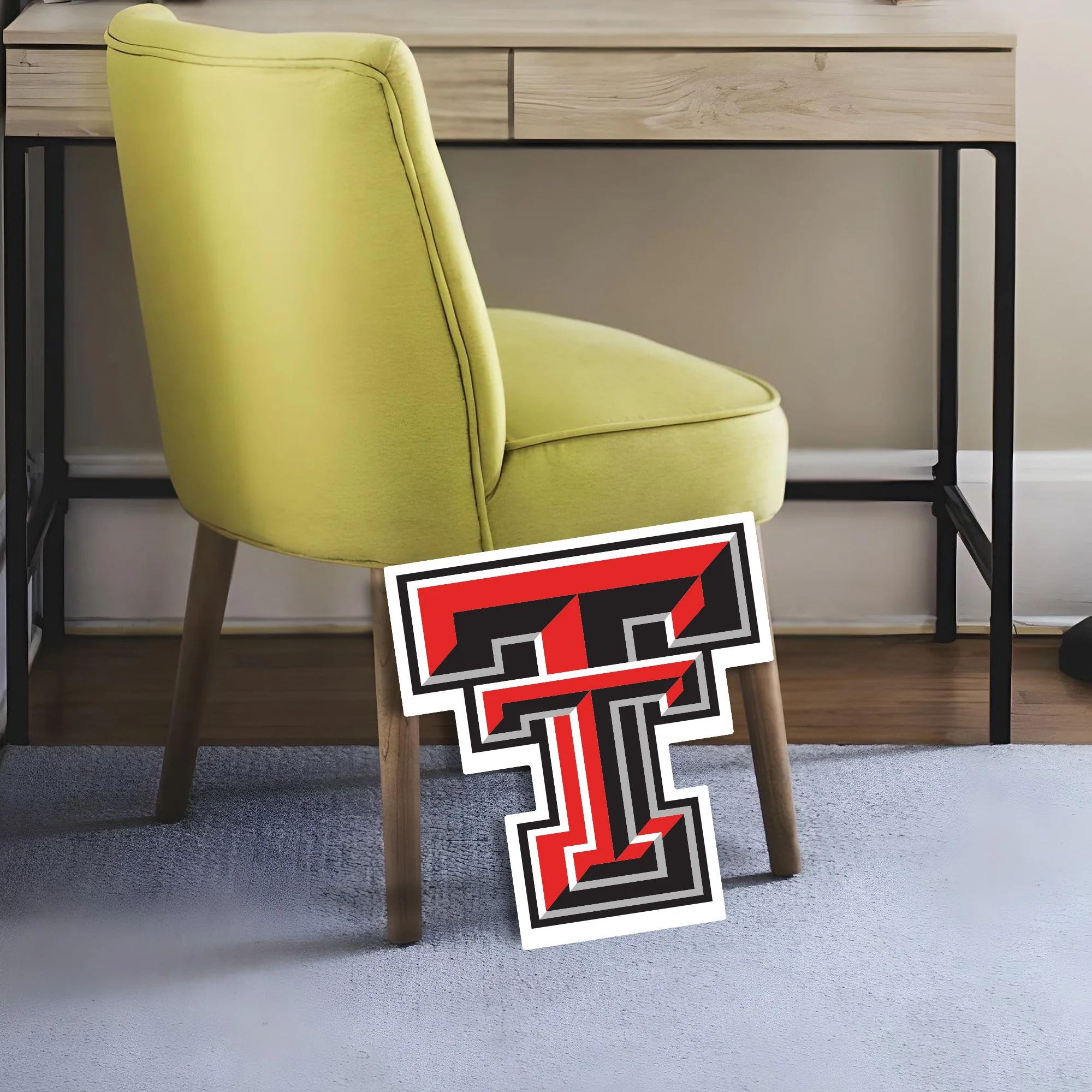 Texas Tech Red Raiders Logo - Big Head - Official NCAA - Foam Core Cutout - Image 3