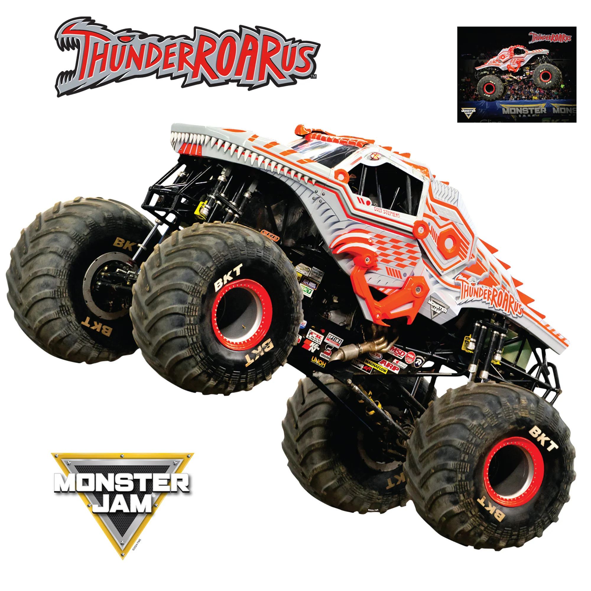 ThunderROARus - RealBig Collection - Official Monster Jam - Reusable Vinyl Wall Decals - Image 2