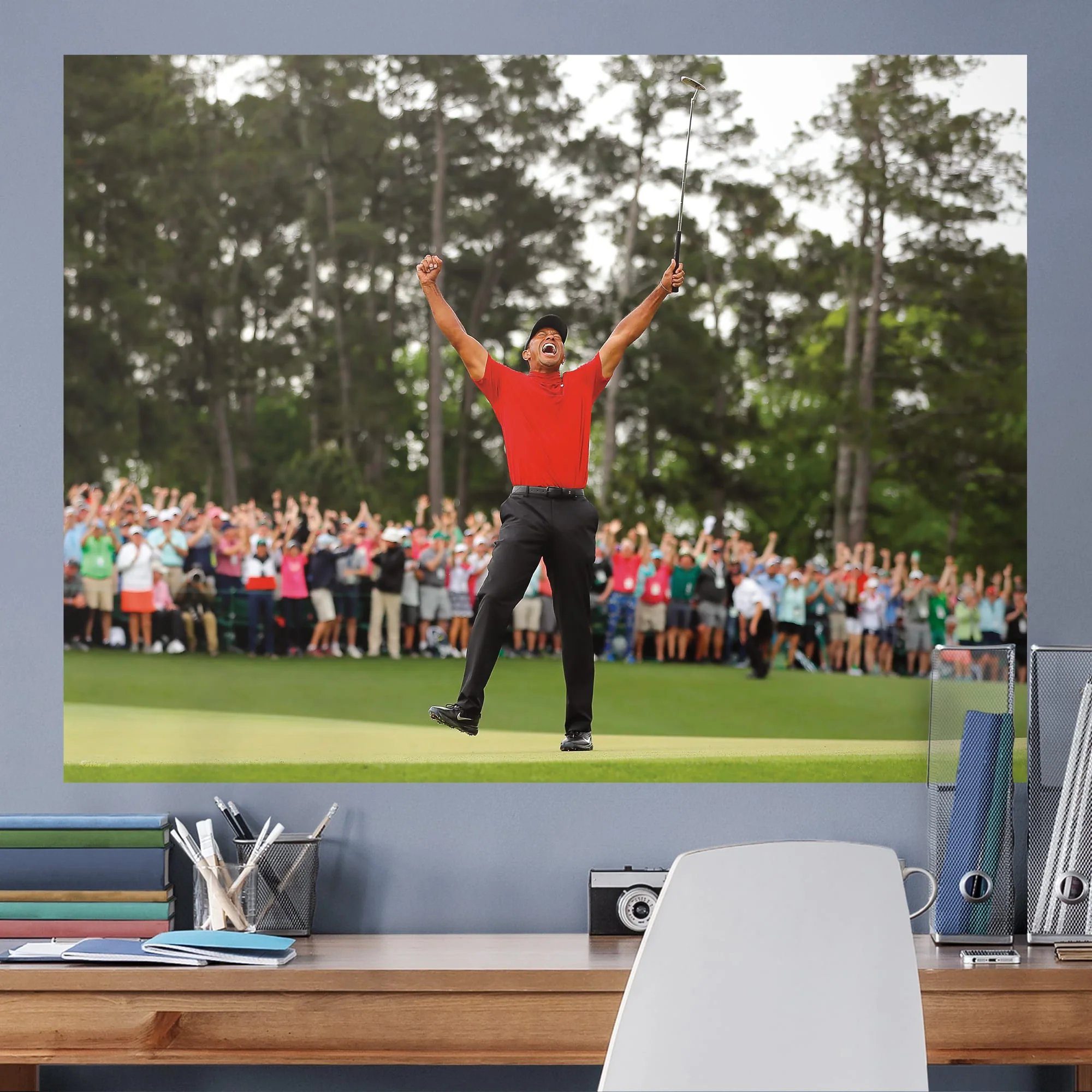 Tiger Woods - Celebration - Peel & Stick Poster - Official Tiger Woods - Reusable Vinyl Wall Decal - Image 2
