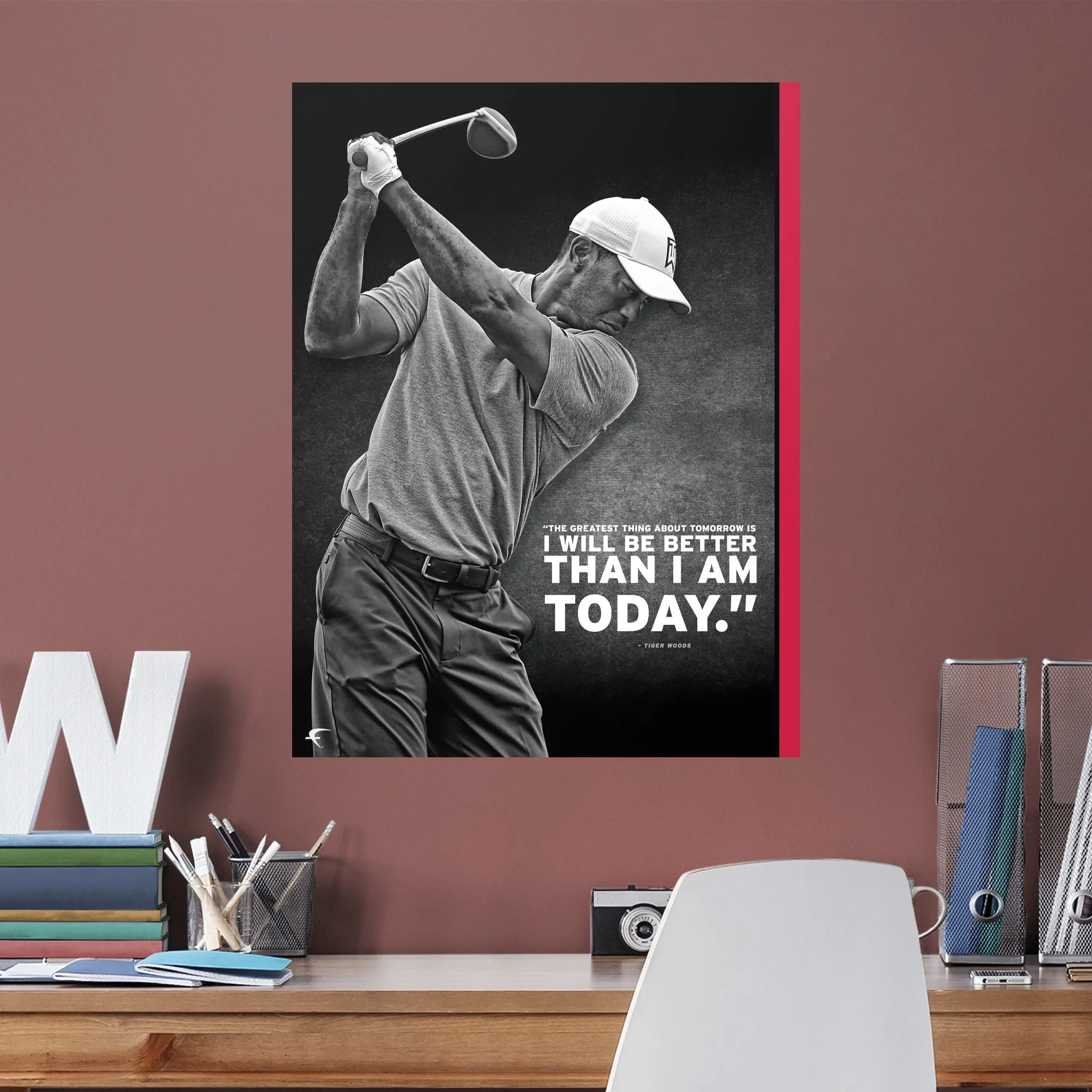Tiger Woods - Inspirational - Peel & Stick Poster - Officially Licensed - Reusable Vinyl Wall Decal - Image 5