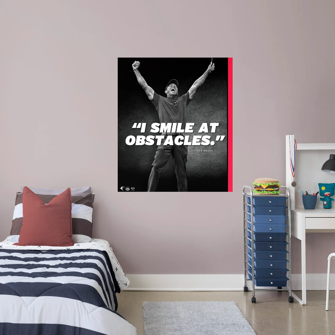 Tiger Woods - Inspirational - Peel & Stick Poster - Officially Licensed - Reusable Vinyl Wall Decal - Image 2
