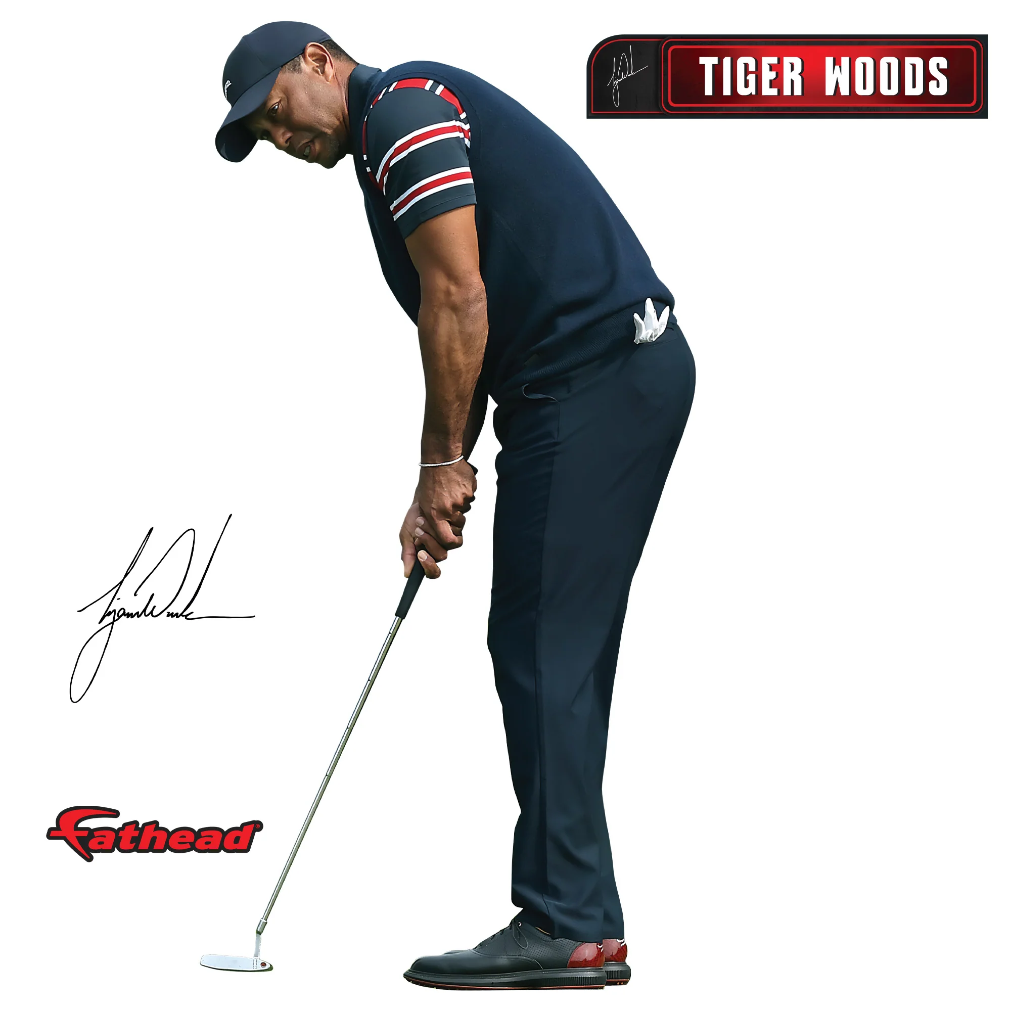 Tiger Woods - RealBig Putting Collection - Officially Licensed - Reusable Vinyl Wall Decals - Image 11