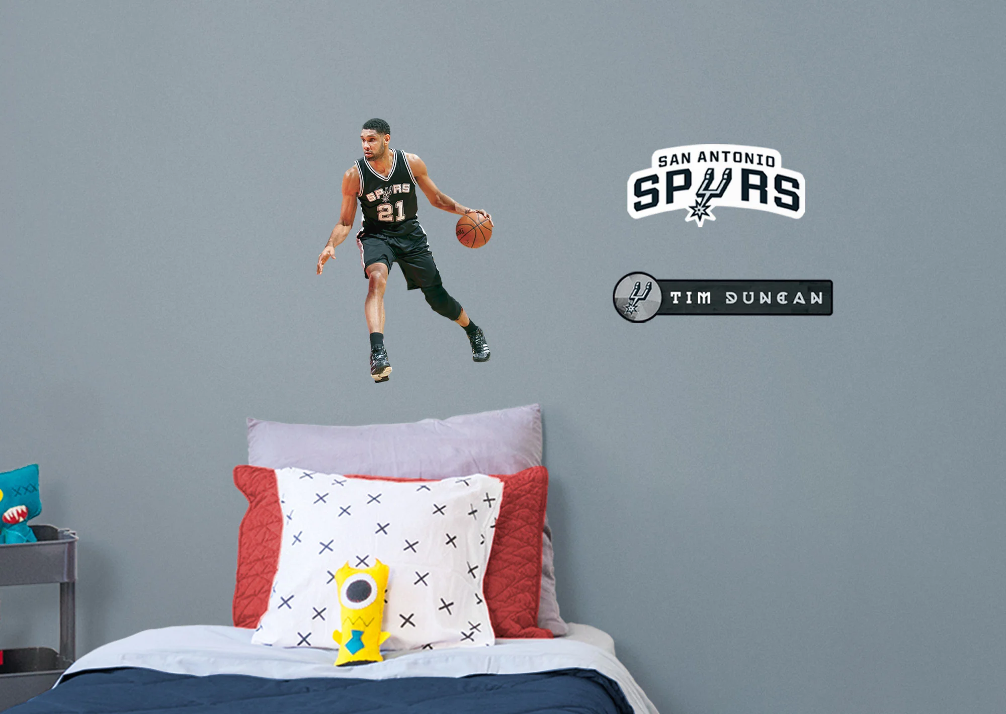 Tim Duncan - RealBig Legend Collection - Official NBA - San Antonio Spurs - Reusable Vinyl Wall Decals - Image 3
