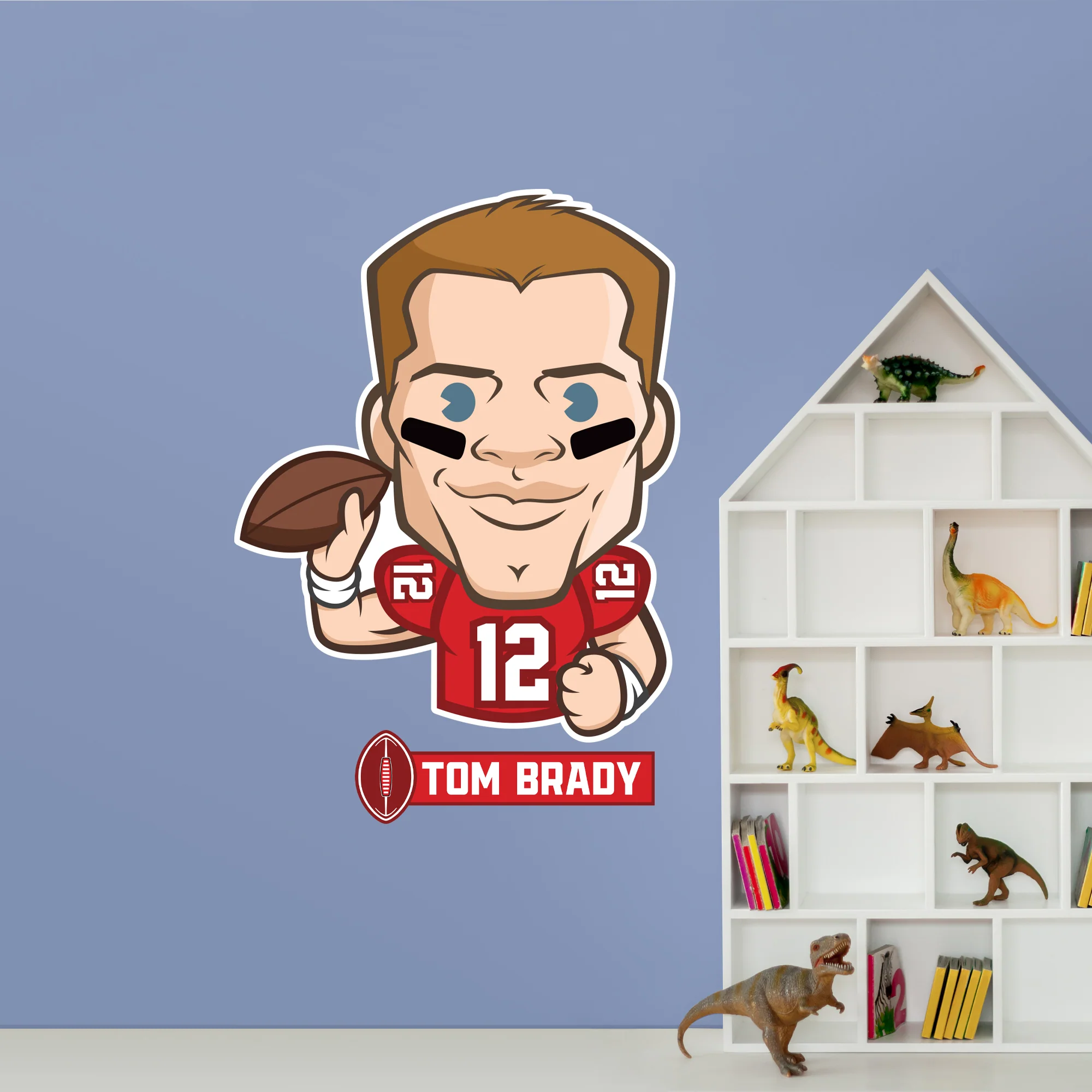 Tom Brady Emoji - RealBig Collection - Official NFLPA - Tampa Bay Buccaneers - Reusable Vinyl Wall Decals - Image 10