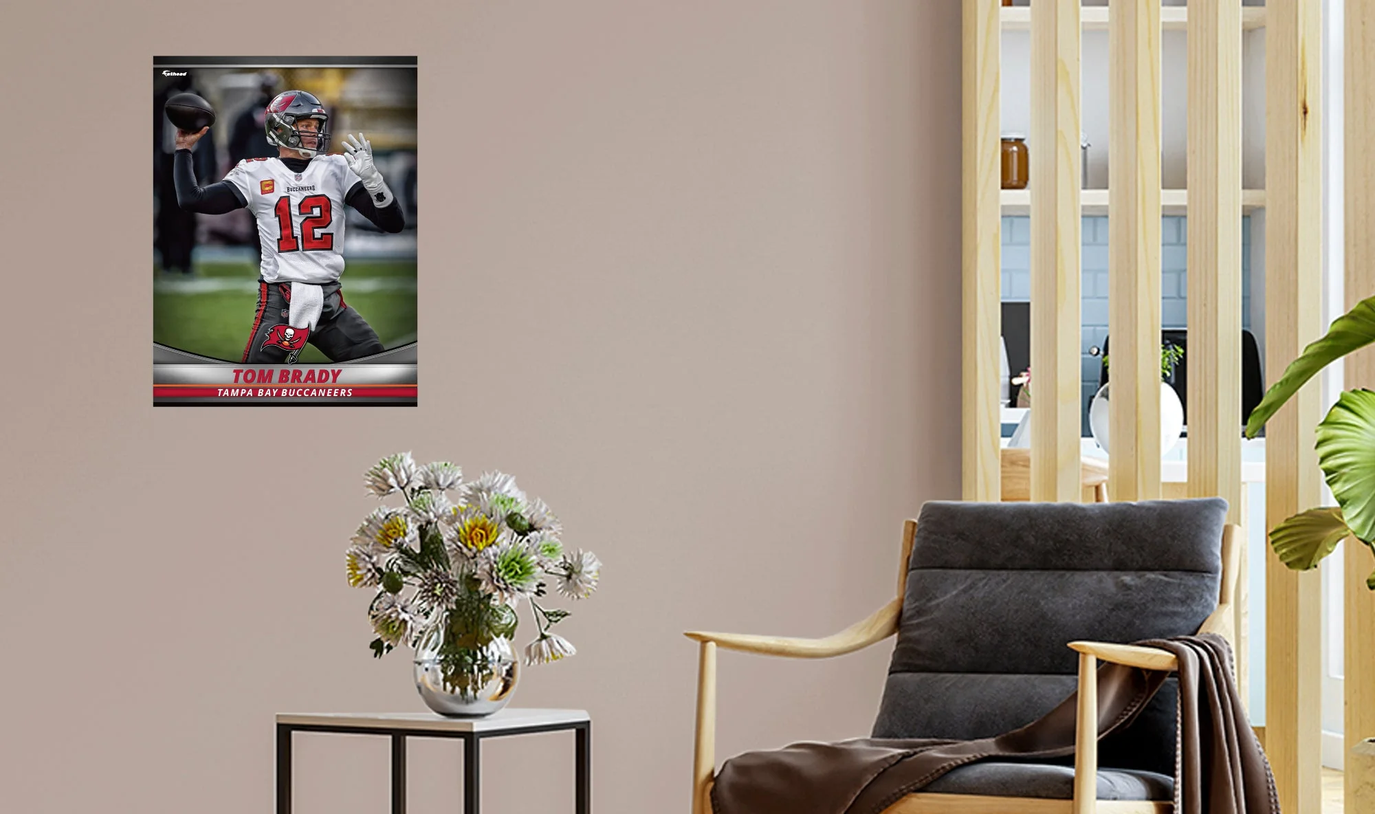 Tom Brady - GameStars Series - Peel & Stick Poster - Official NFL - Tampa Bay Buccaneers - Reusable Vinyl Wall Decal - Image 6
