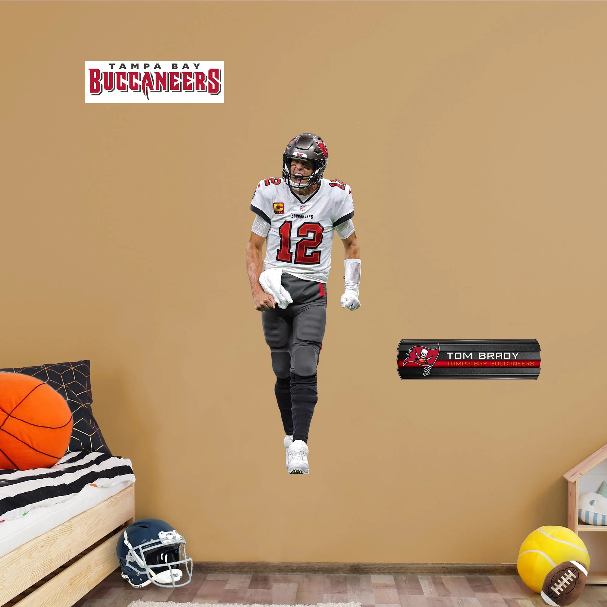 Tom Brady - RealBig Celebration Collection - Official NFL - Tampa Bay Buccaneers - Reusable Vinyl Wall Decals - Image 6