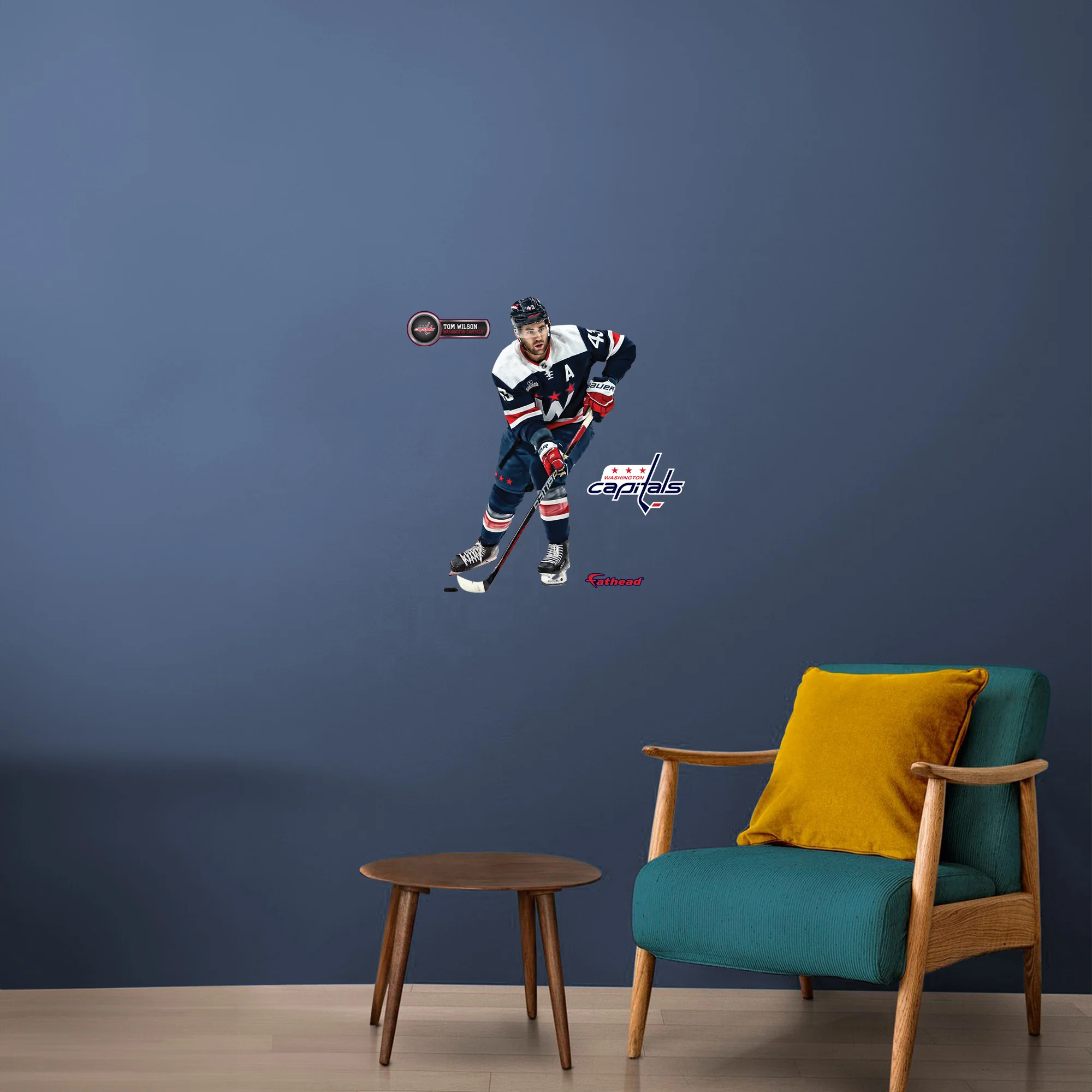 Tom Wilson - RealBig Collection - Official NHL - Washington Capitals - Reusable Vinyl Wall Decals - Image 10