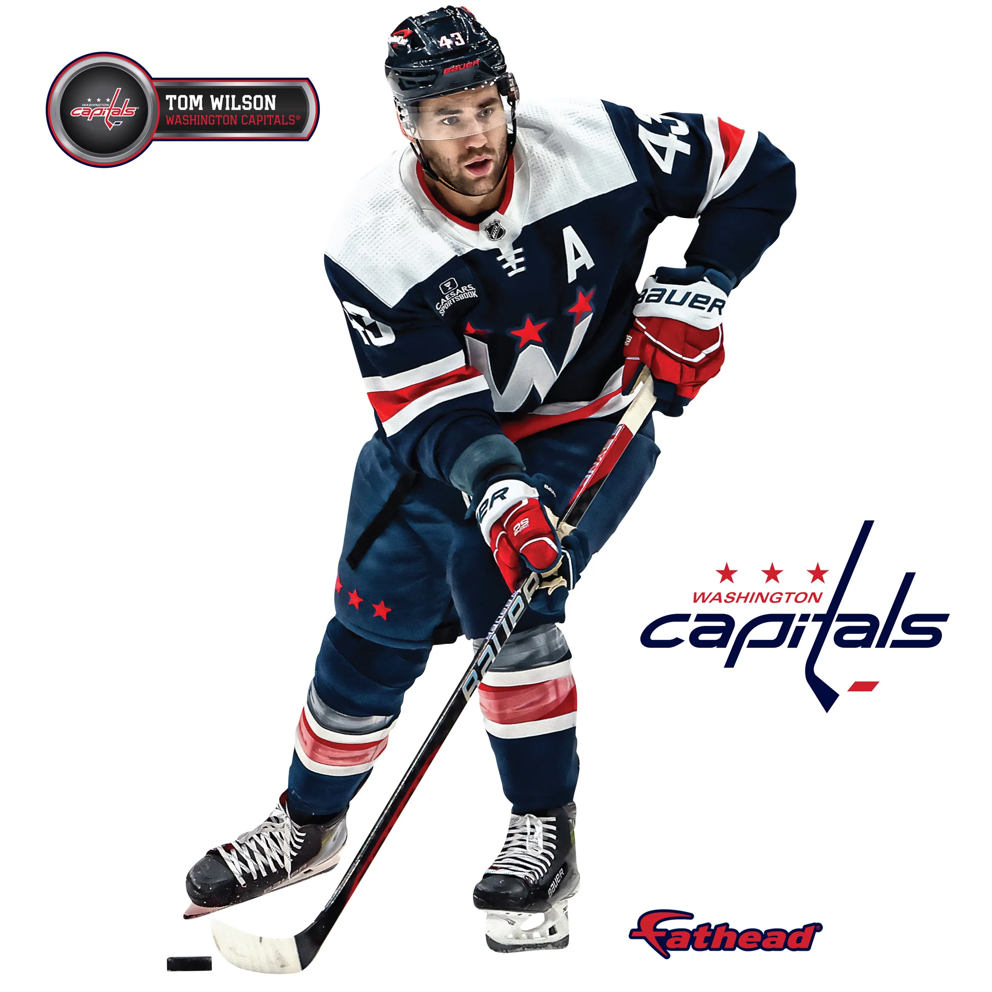 Tom Wilson - RealBig Collection - Official NHL - Washington Capitals - Reusable Vinyl Wall Decals - Image 7