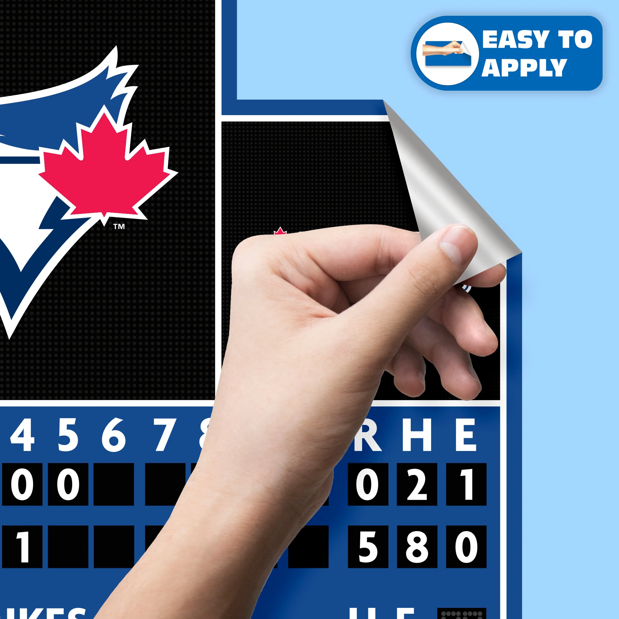 Toronto Blue Jays - RealBig Scoreboard Collection - Official MLB - Reusable Vinyl Wall Decals - Image 4