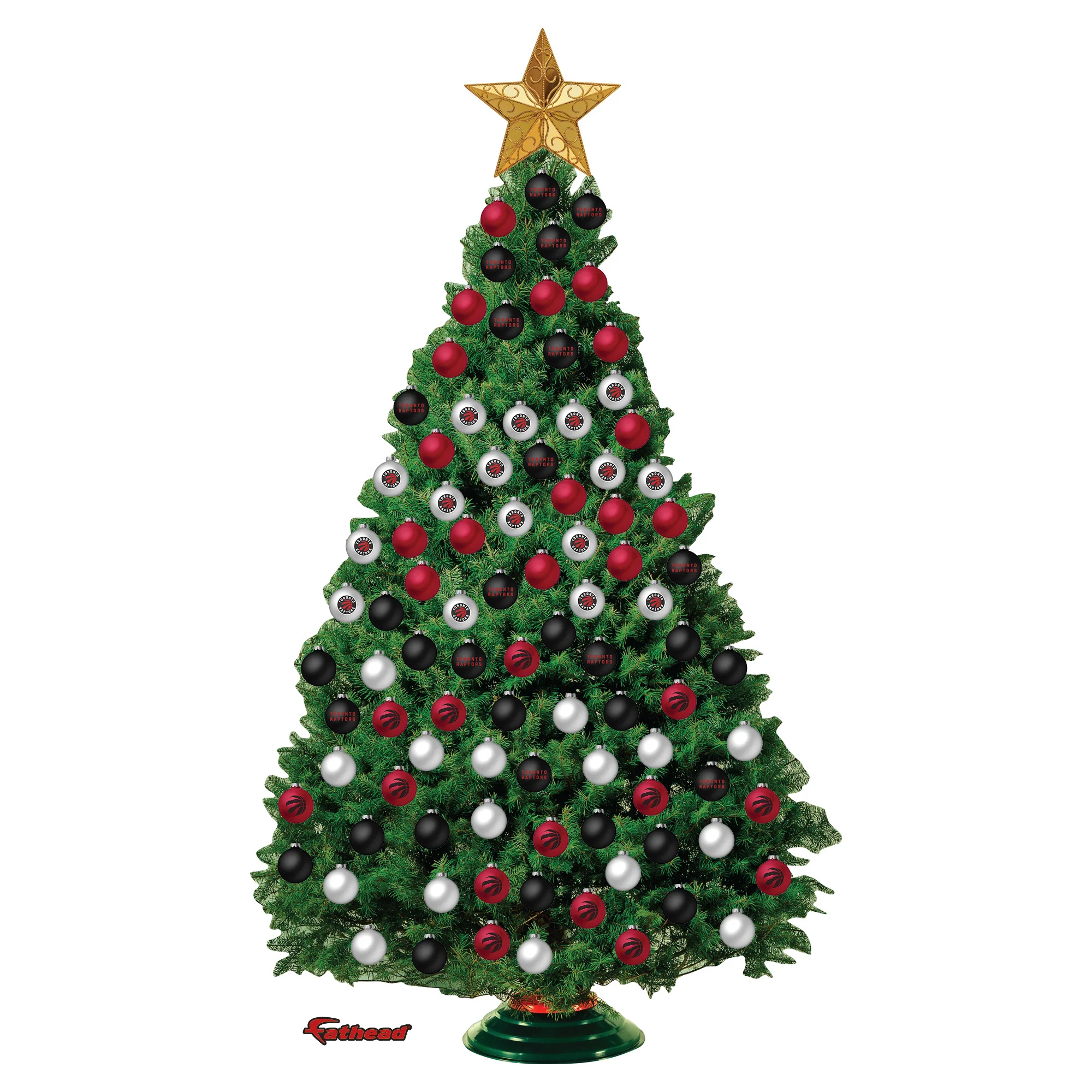 Toronto Raptors - Decorate Your Own Christmas Tree - Official NBA - Reusable Vinyl Wall Decals - Image 2