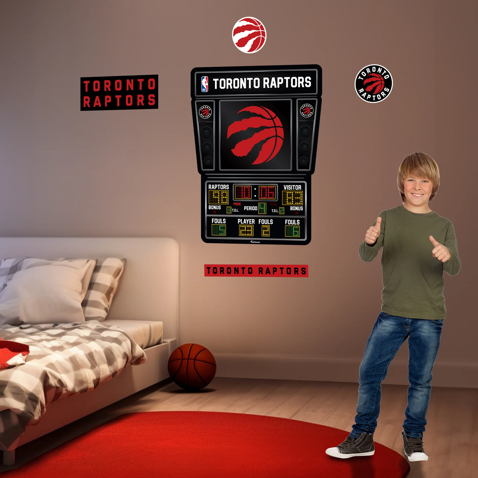 Toronto Raptors - RealBig Scoreboard Collection - Official NBA - Reusable Vinyl Wall Decals - Image 3