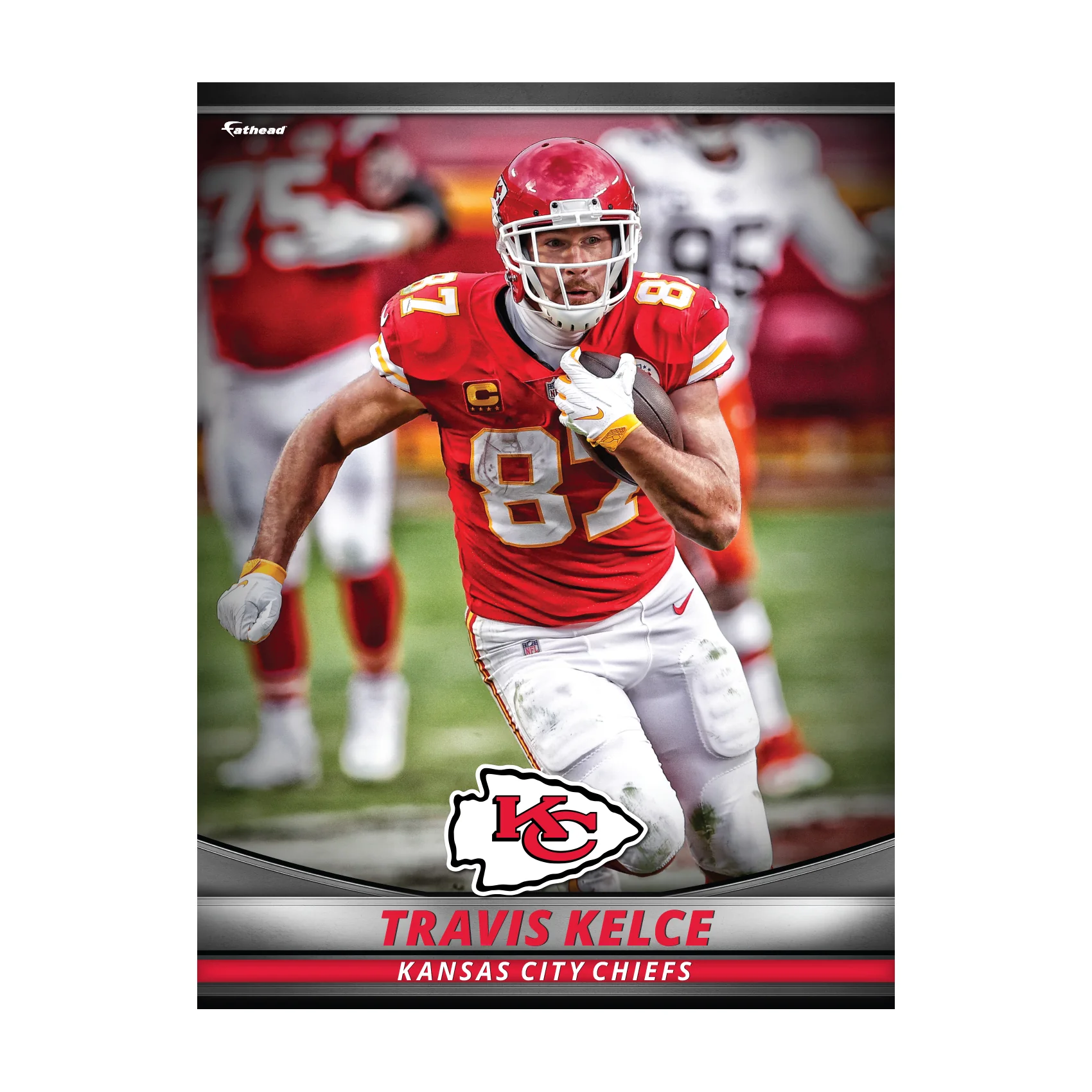 Travis Kelce - GameStars Series - Peel & Stick Poster - Official NFL - Kansas City Chiefs - Reusable Vinyl Wall Decal - Image 3
