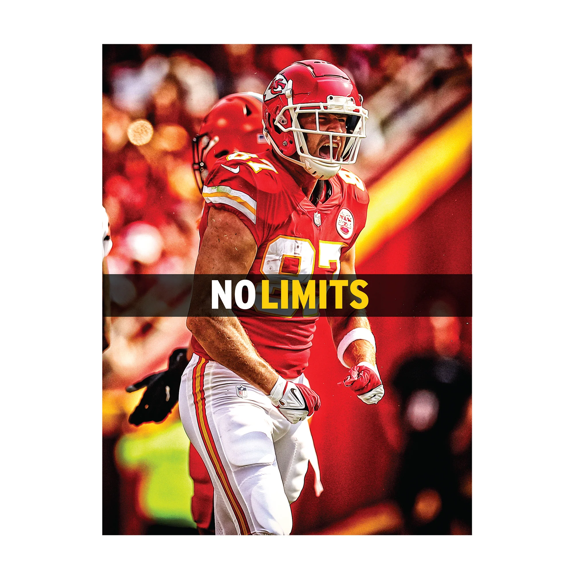 Travis Kelce - Motivational - Peel & Stick Poster - Official NFL - Kansas City Chiefs - Reusable Vinyl Wall Decal - Image 3