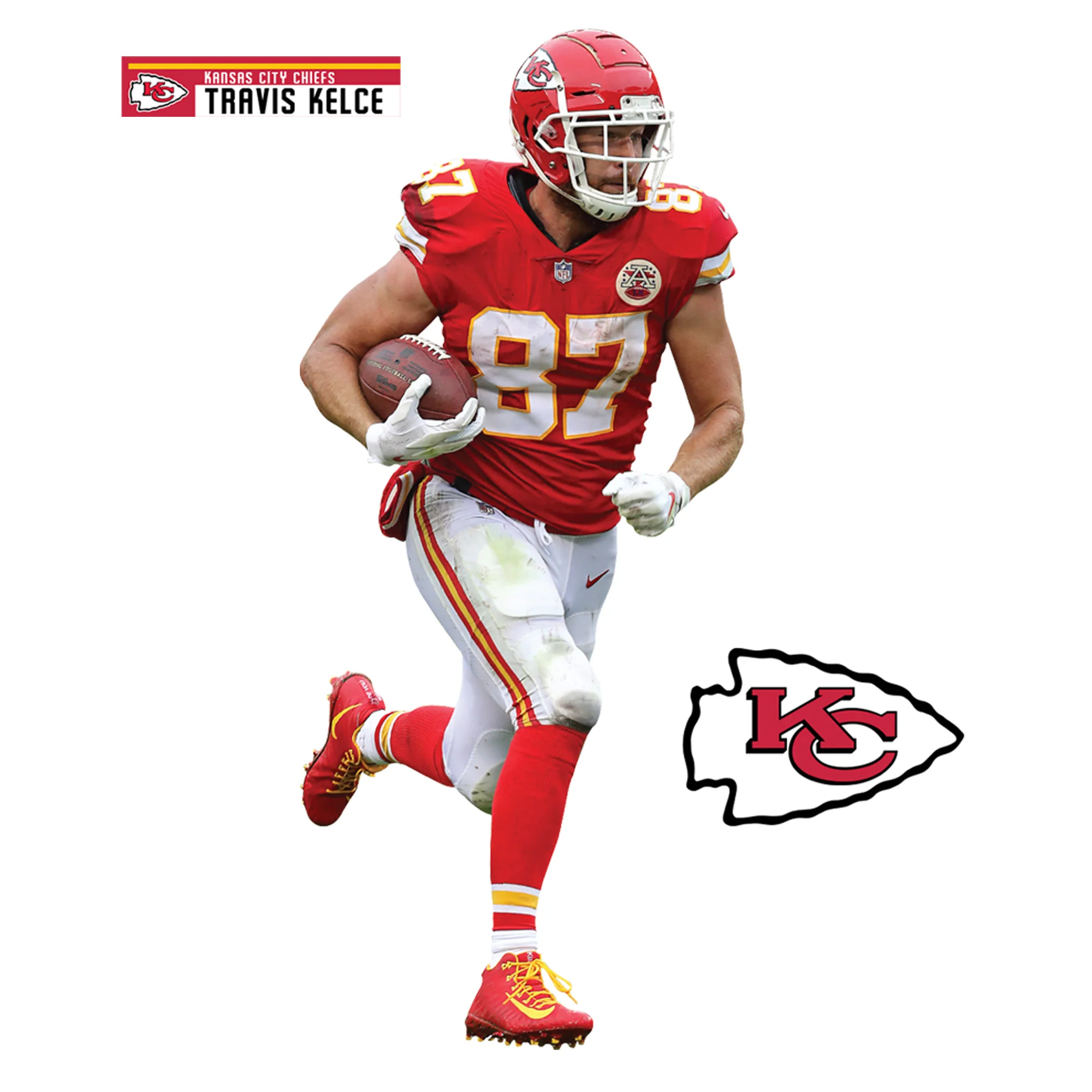 Travis Kelce - RealBig Home Collection - Official NFL - Kansas City Chiefs - Reusable Vinyl Wall Decals - Image 9