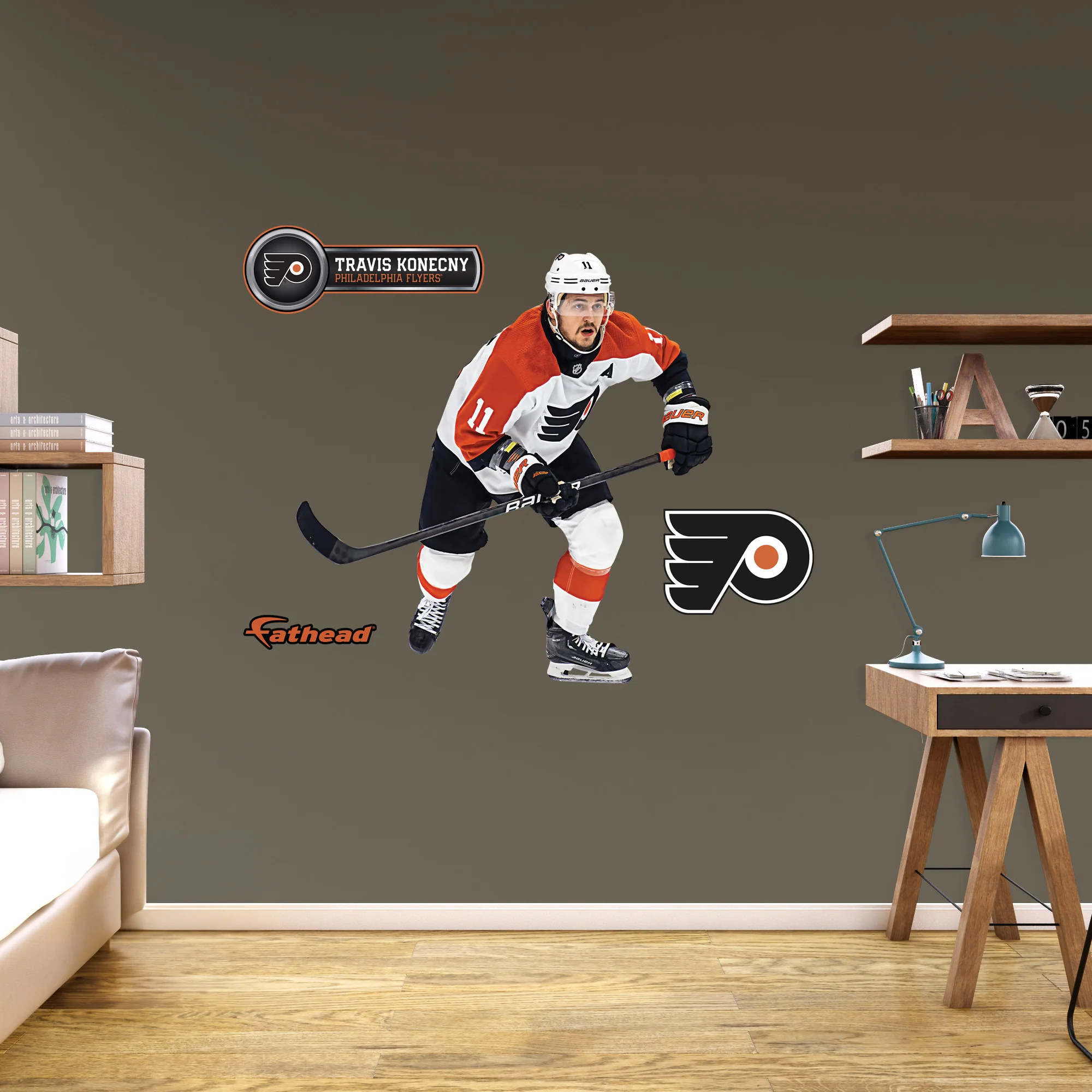 Travis Konecny - RealBig Collection - Official NHL - Philadelphia Flyers - Reusable Vinyl Wall Decals - Image 5
