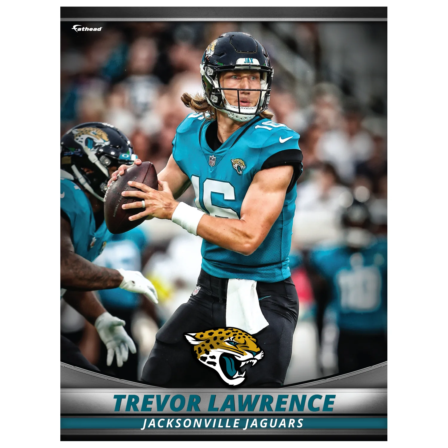 Trevor Lawrence - GameStars Series - Peel & Stick Poster - Official NFL - Jacksonville Jaguars - Reusable Vinyl Wall Decal - Image 3