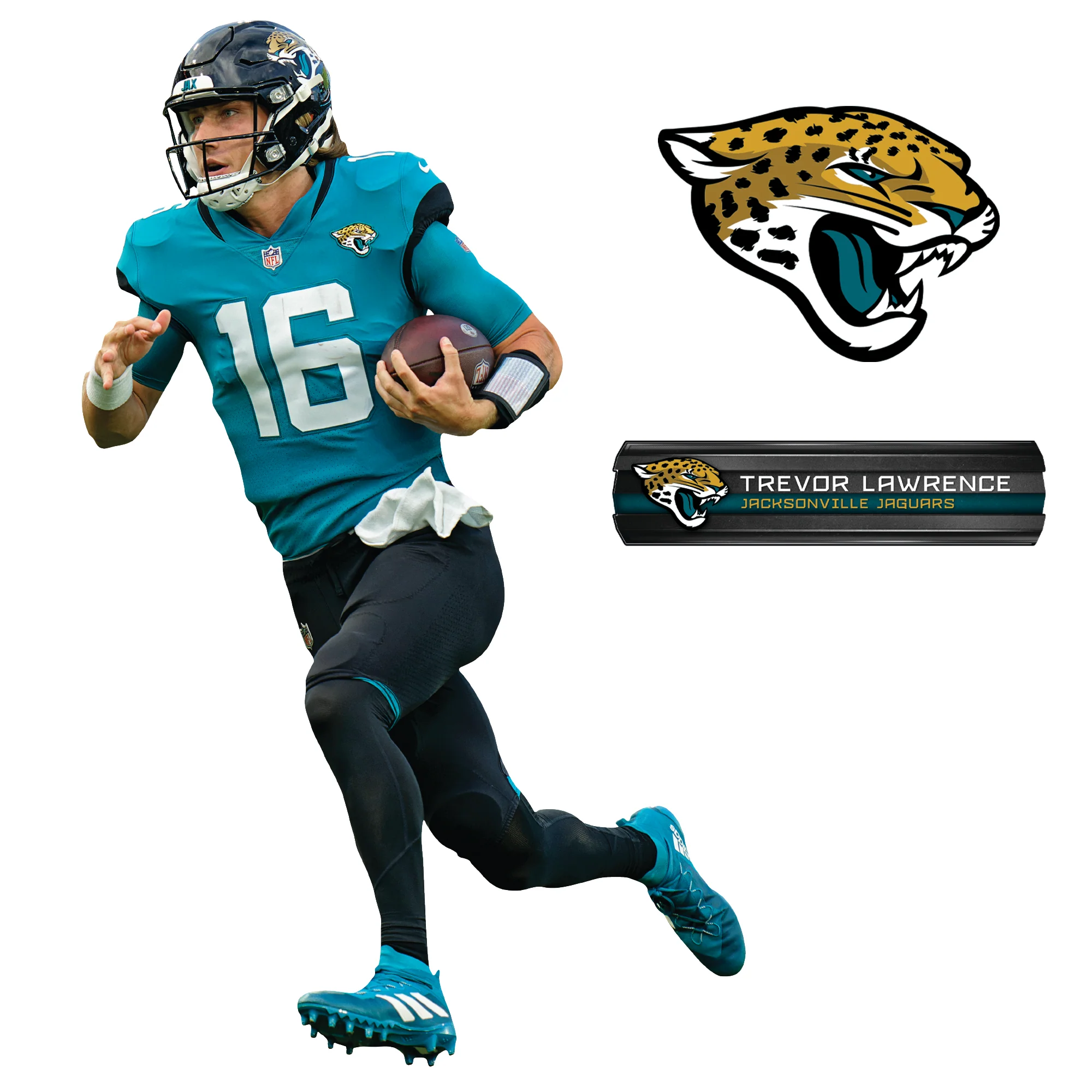 Trevor Lawrence - RealBig Collection - Official NFL - Jacksonville Jaguars - Reusable Vinyl Wall Decals #2 - Image 6