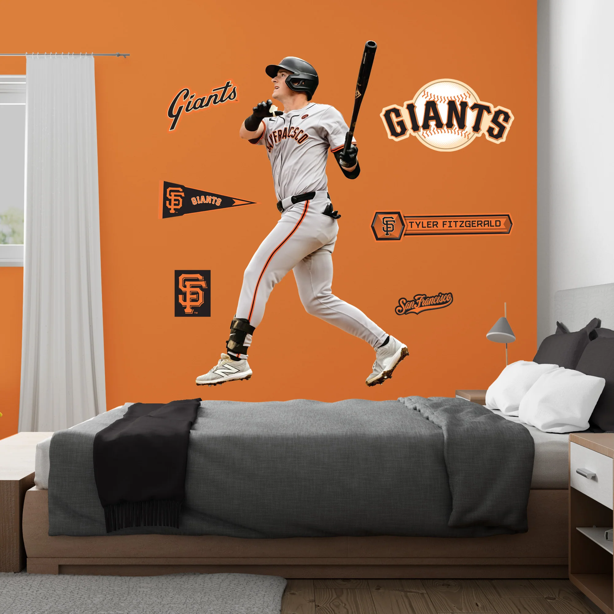 Tyler Fitzgerald - RealBig Collection - Official MLB - San Francisco Giants - Reusable Vinyl Wall Decals - Image 3