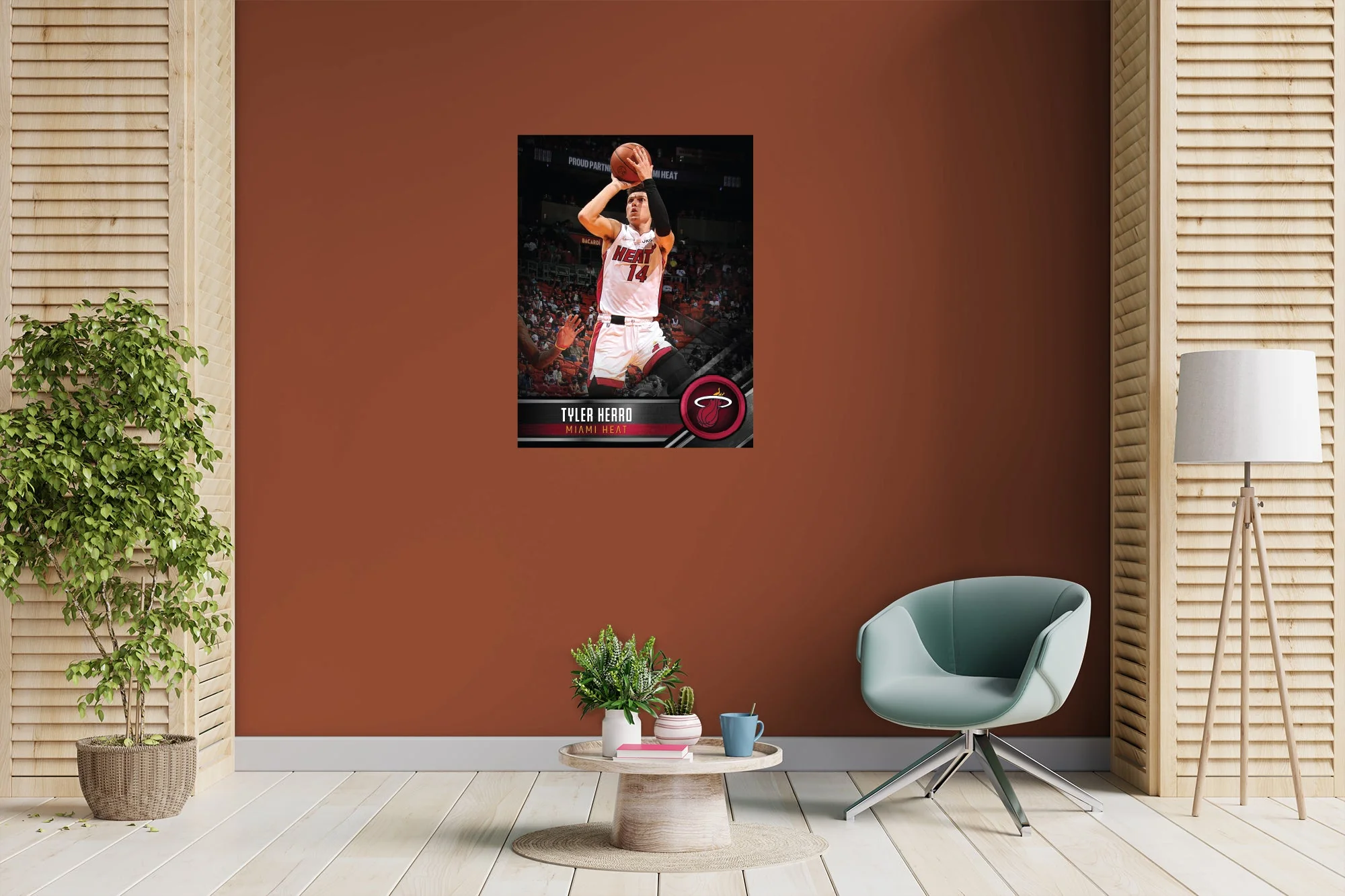 Tyler Herro - Peel & Stick Poster - Official NBA - Miami Heat - Reusable Vinyl Wall Decal - Image 5