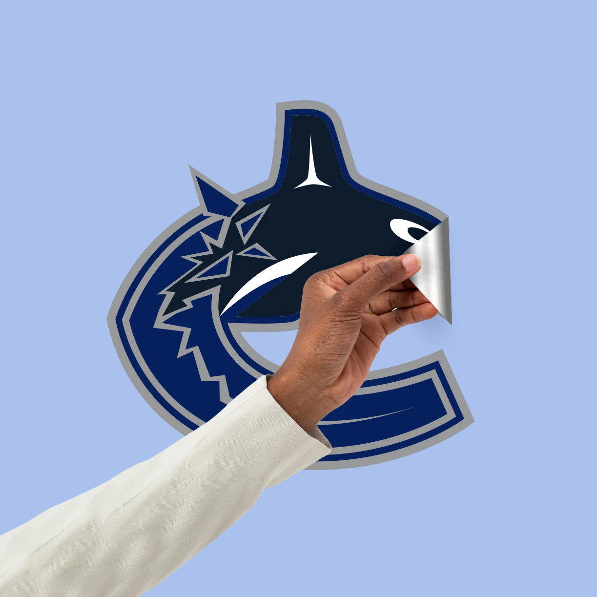 Vancouver Canucks - RealBig Foam Finger Collection - Official NHL - Reusable Vinyl Wall Decals - Image 5