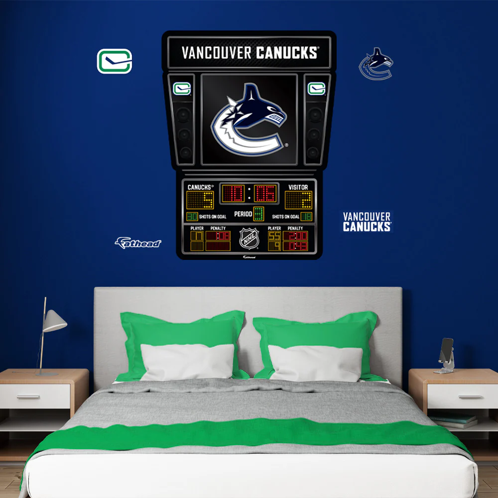 Vancouver Canucks - RealBig Scoreboard Collection - Official NHL - Reusable Vinyl Wall Decals - Image 3