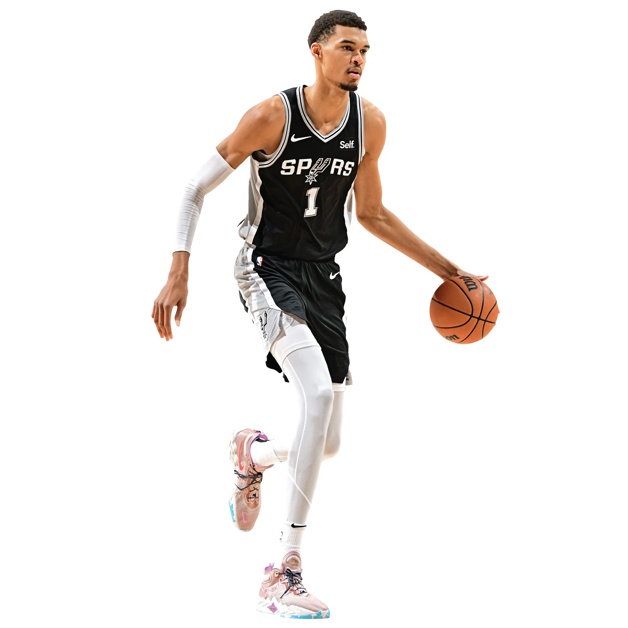 Victor Wembanyama - RealBig Icon Jersey Collection - Official NBA - San Antonio Spurs - Reusable Vinyl Wall Decals - Image 5