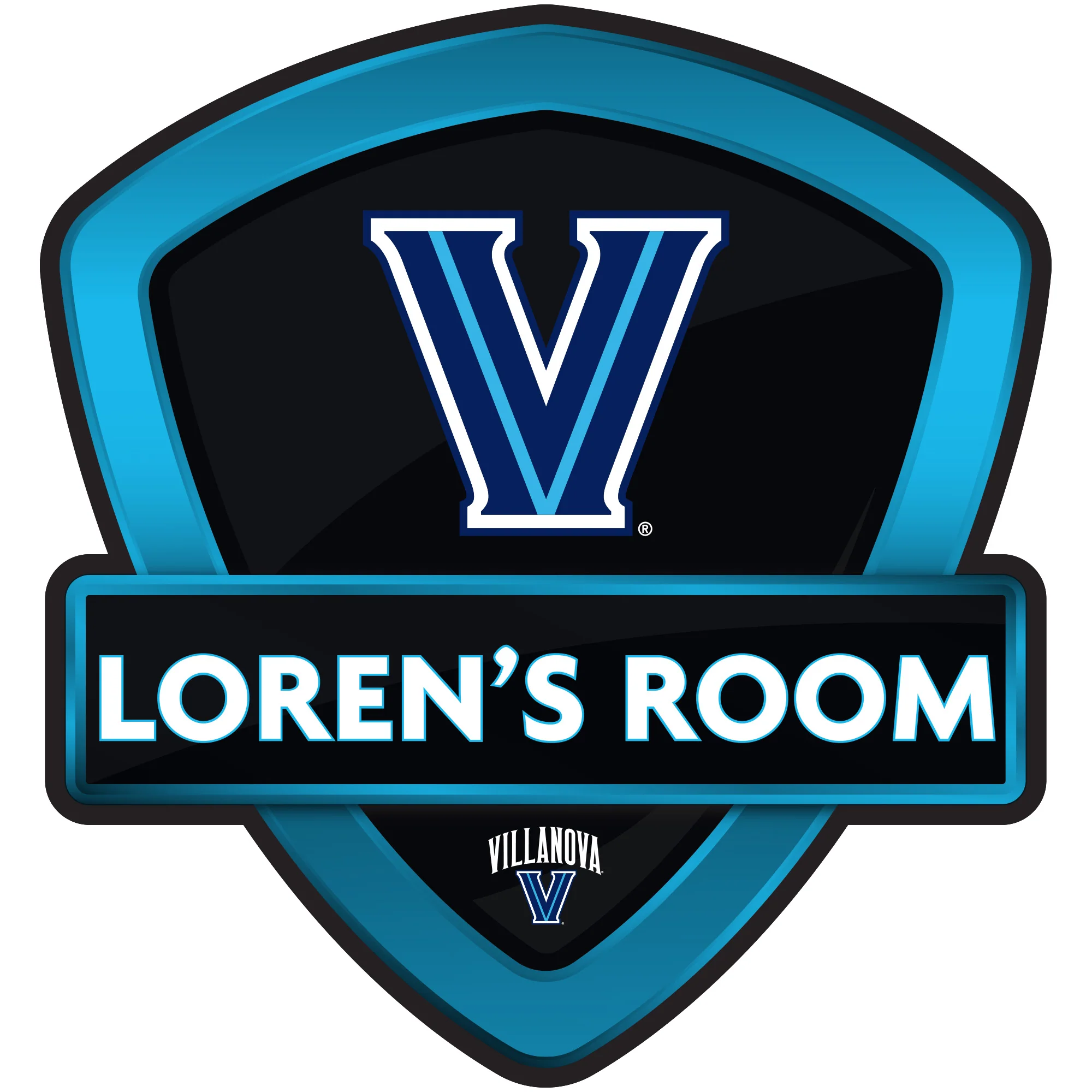 Villanova Wildcats - Badge - With Personalized Name - Official NCAA - Vinyl Transfer Decal - Image 2