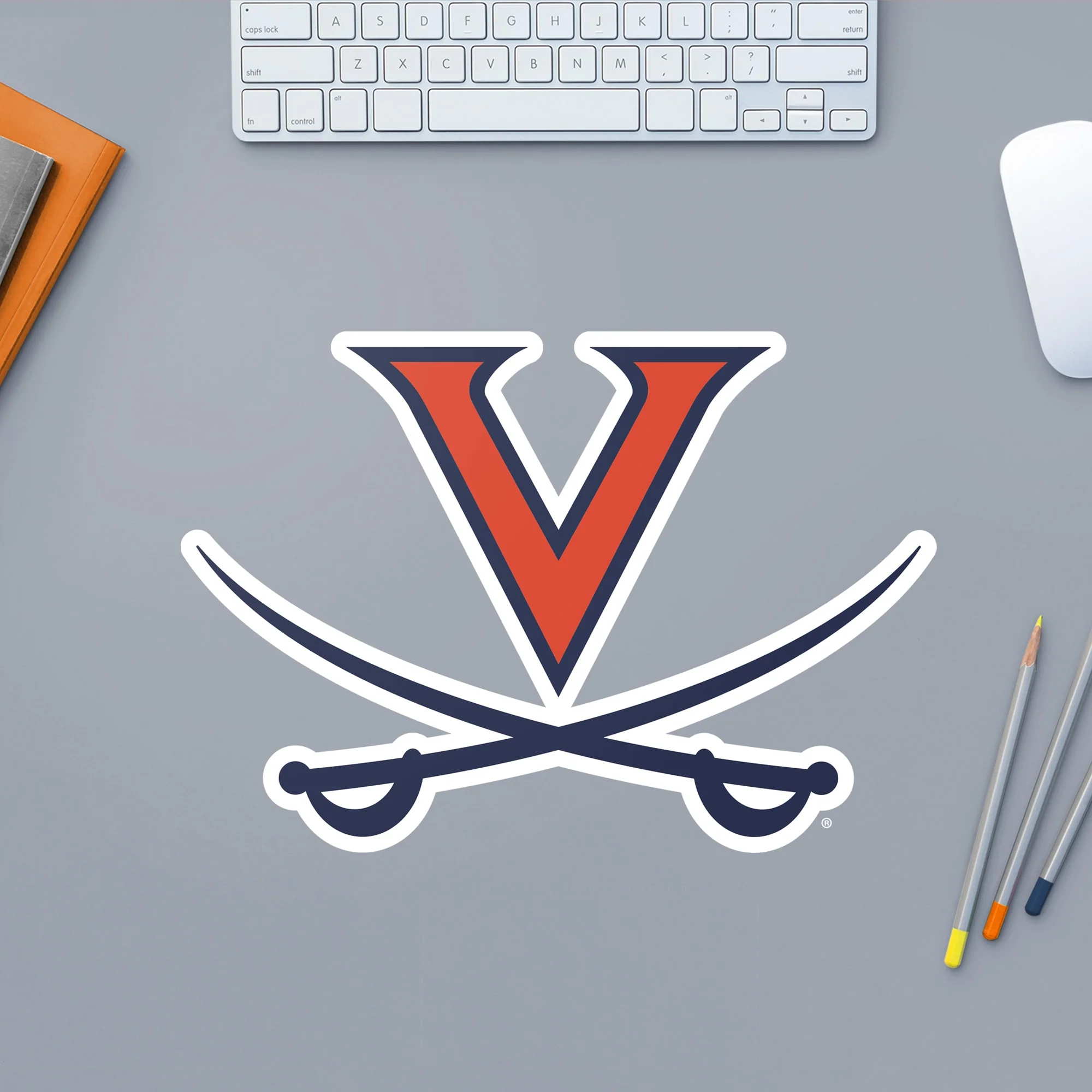 Virginia Cavaliers - RealBig Logo Collection - Official NCAA - Reusable Vinyl Wall Decals - Image 2