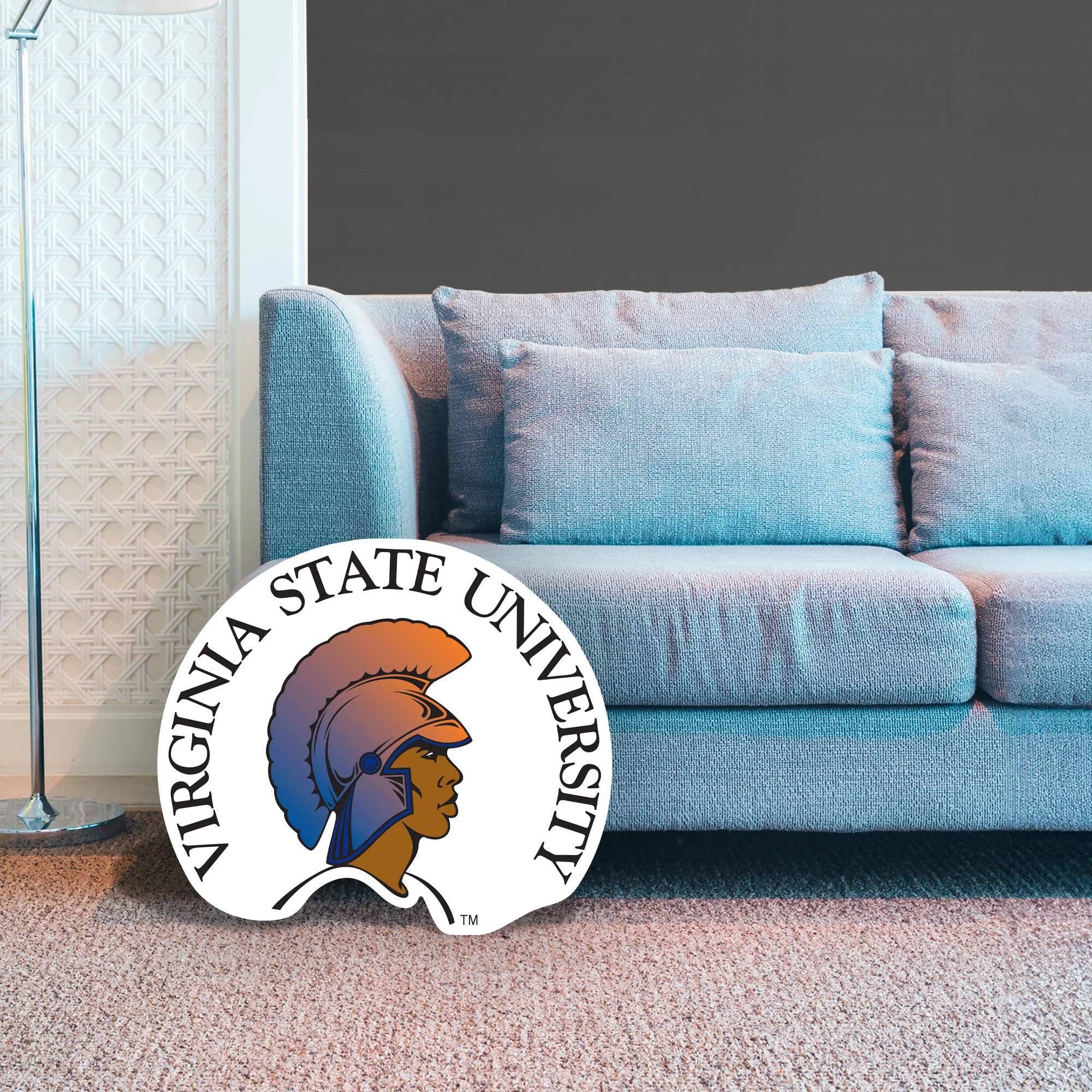 Virginia State Trojans Logo - Big Head - Official NCAA - Foam Core Cutout - Image 3