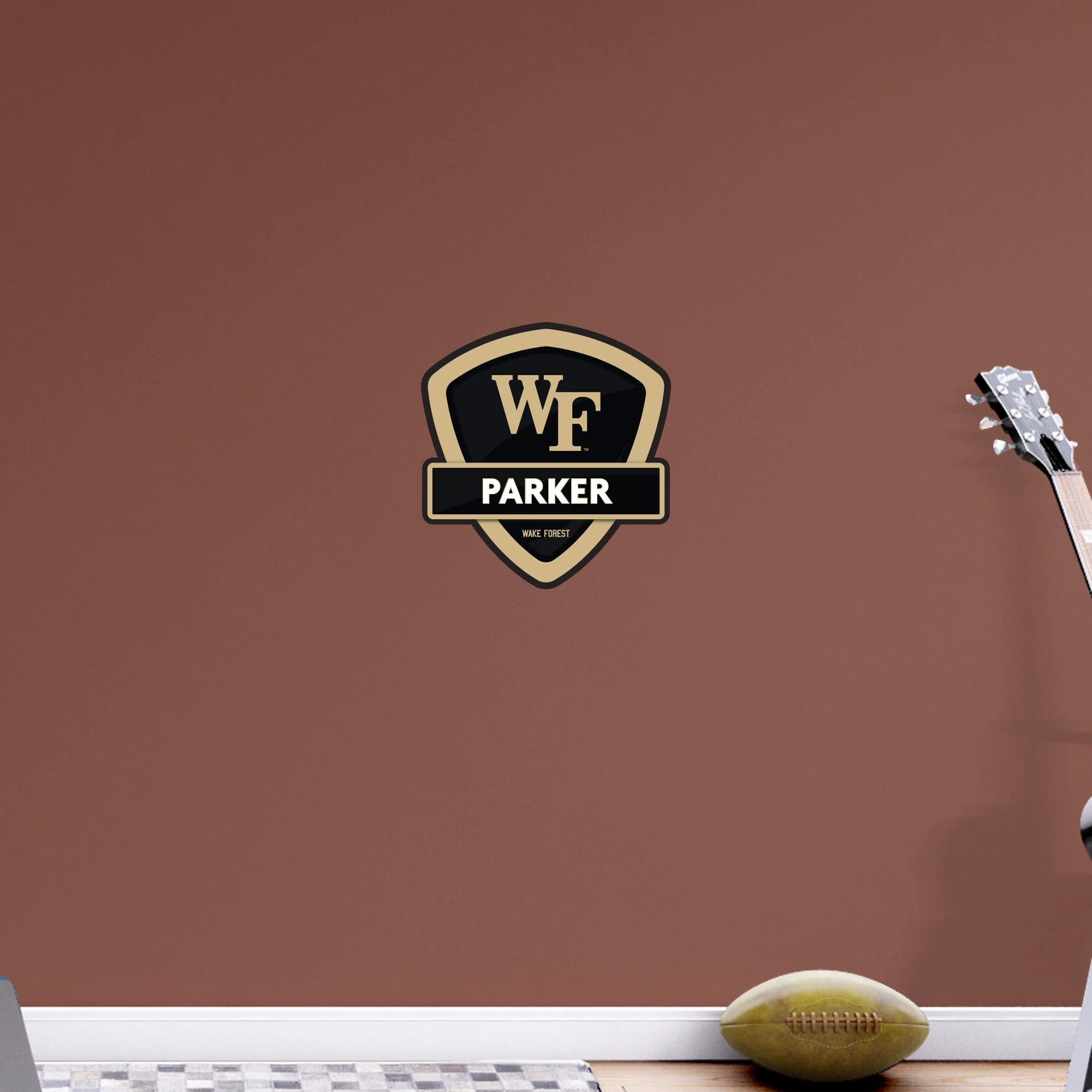 Wake Forest Demon Decons - Badge - With Personalized Name - Official NCAA - Vinyl Transfer Decal - Image 5