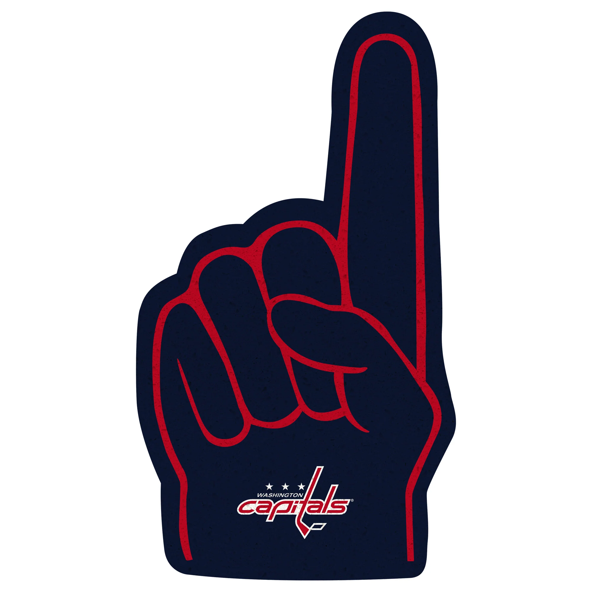 Washington Capitals - RealBig Foam Finger Collection - Official NHL - Reusable Vinyl Wall Decals - Image 3