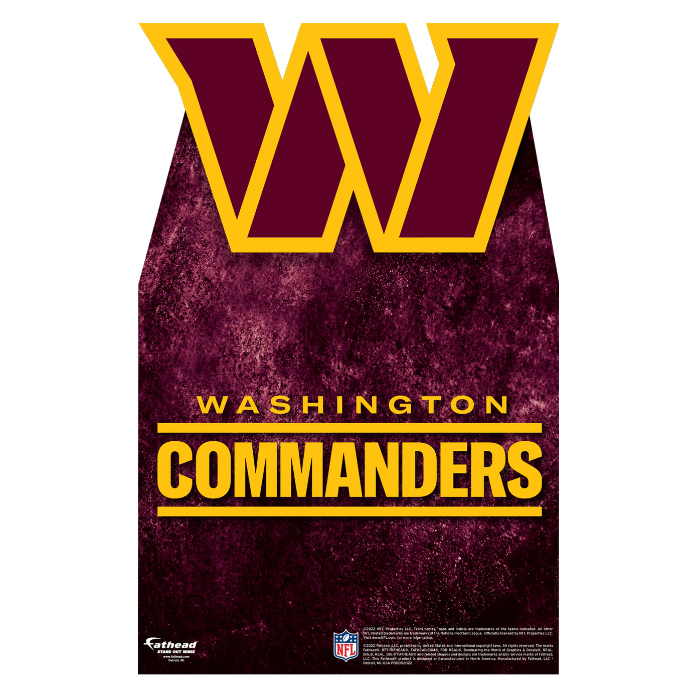 Washington Commanders Logo - Mini Stand Out - Official NFL - Cardstock Cutout - Image 2
