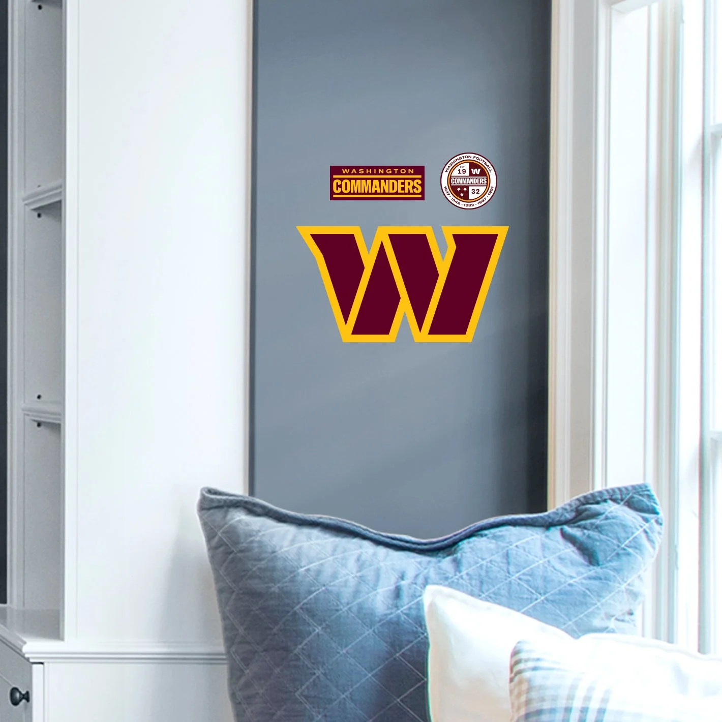 Washington Commanders - RealBig Logo Collection - Official NFL - Reusable Vinyl Wall Decals - Image 4